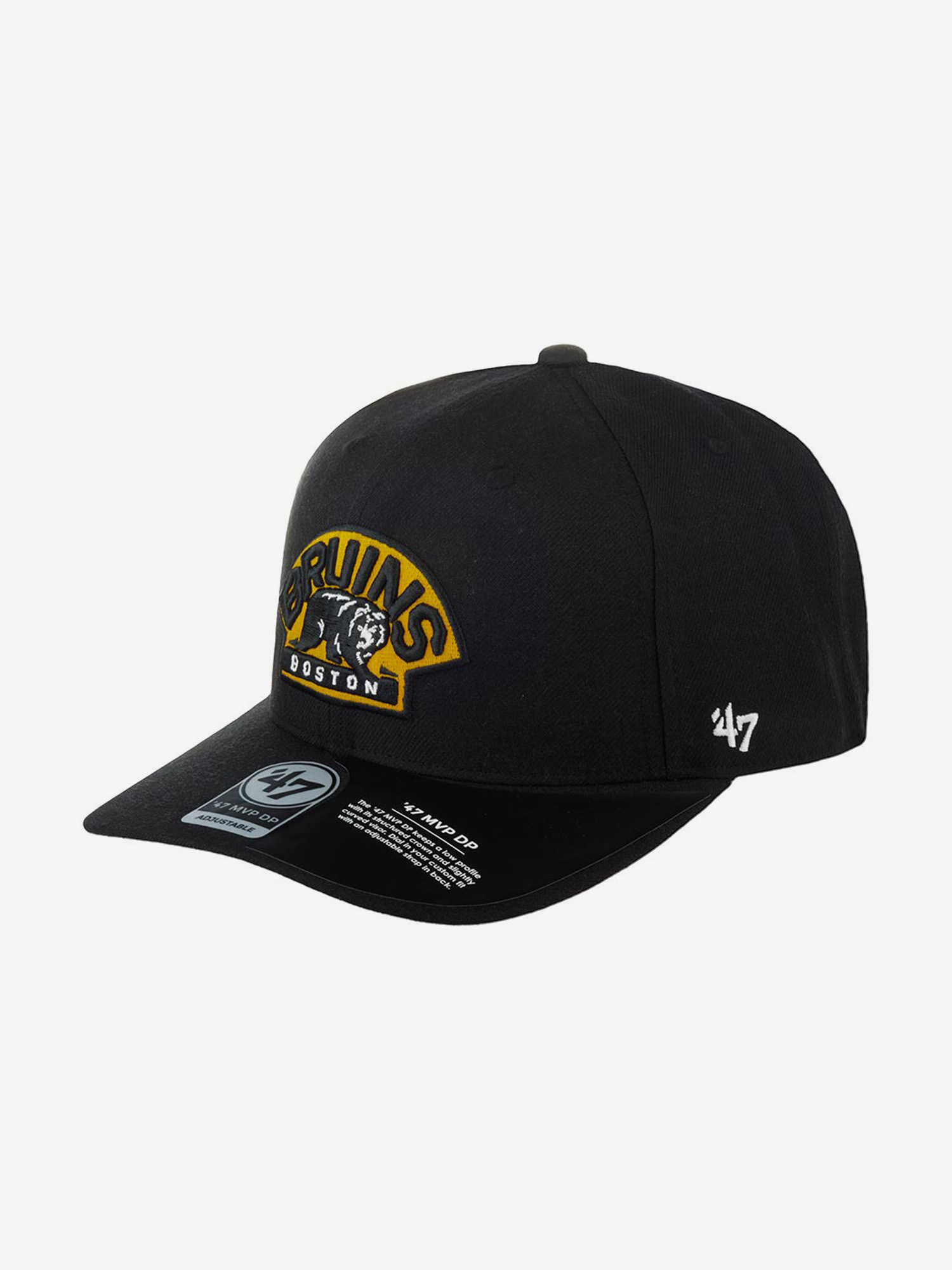 

Бейсболка 47 BRAND H-CLZOE01WBP-BKA Boston Bruins NHL (черный), Черный