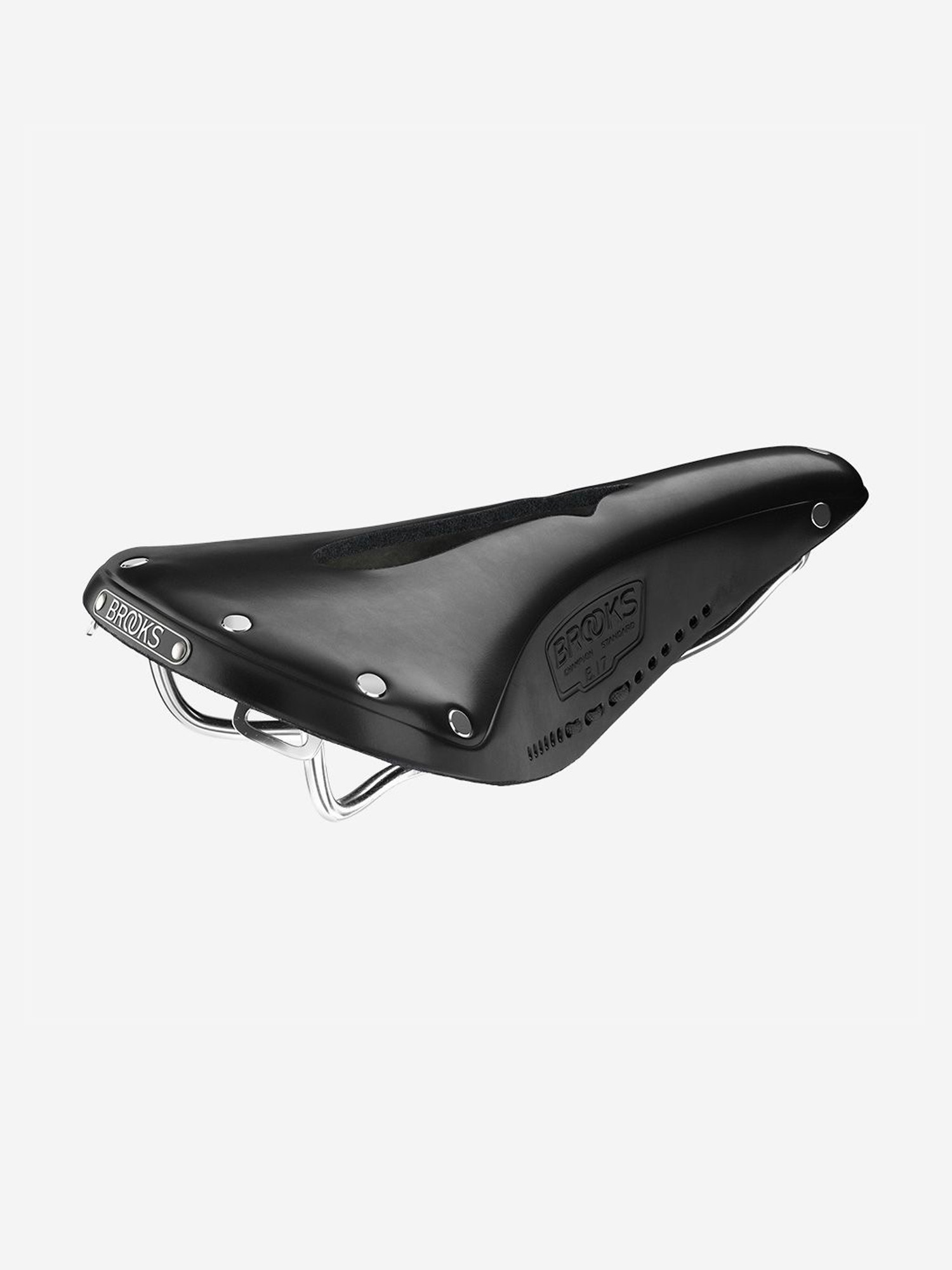 

Седло кожаное Brooks B17 Carved Black (B211IL A07202), Черный