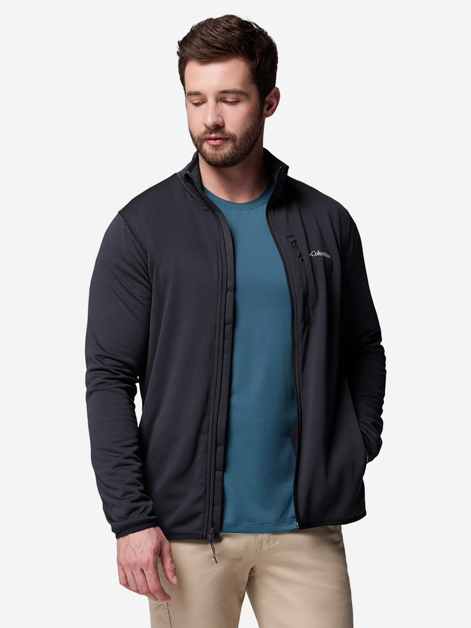 Изображение товара Толстовка мужская Columbia Essential Hike Grid Fleece Full Zip, Черный Изображение товара Толстовка мужская Columbia Essential Hike Grid Fleece Full Zip, Черный