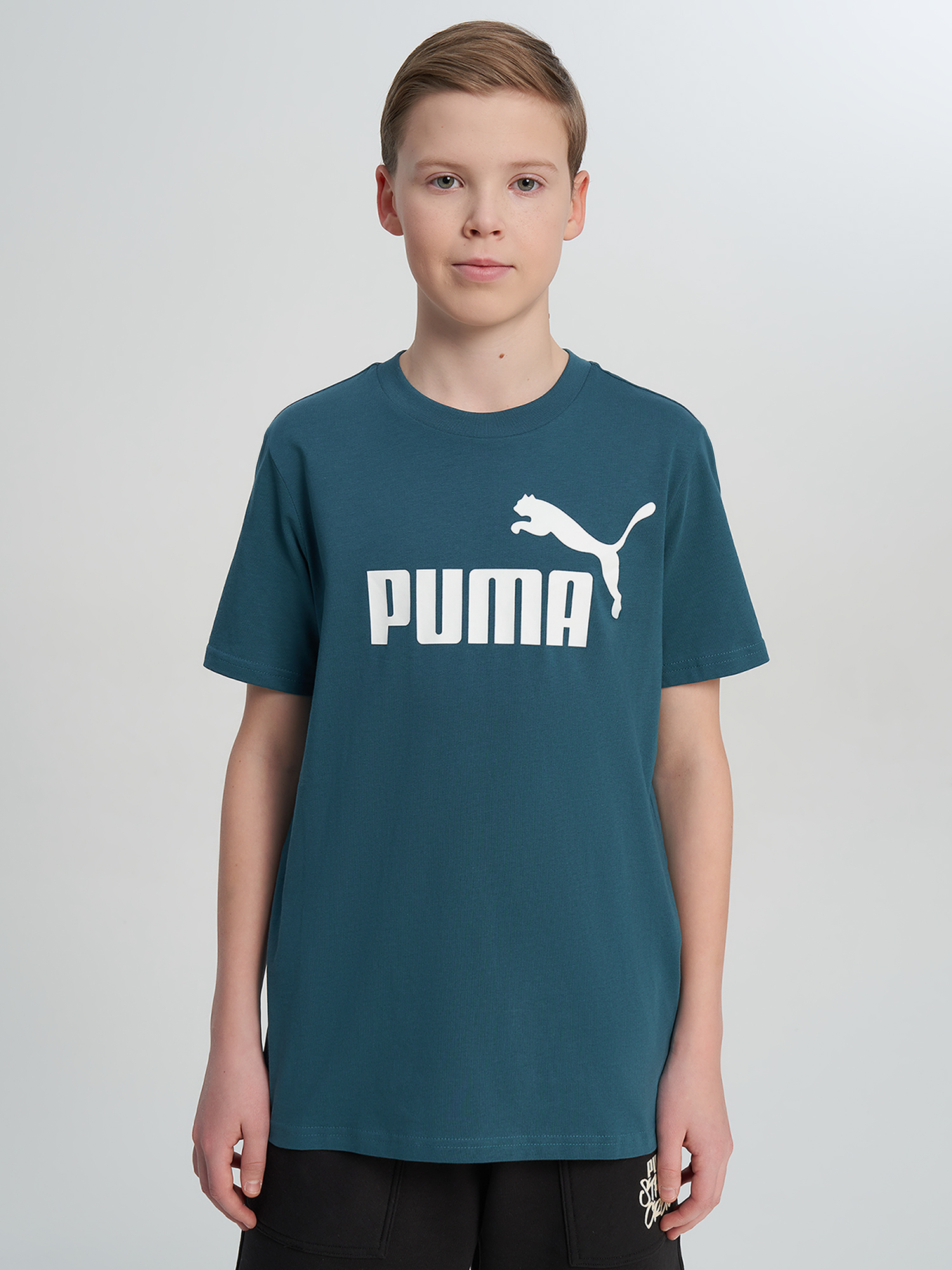 Футболка для мальчиков PUMA Ess No. 1 Logo, Зеленый 2