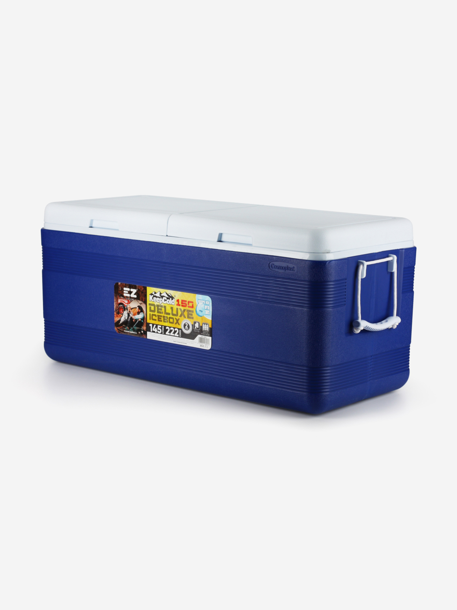 

Термоконтейнер EZ COOLERS Keep cold deluxe icebox 150, 145 л, синий, Синий