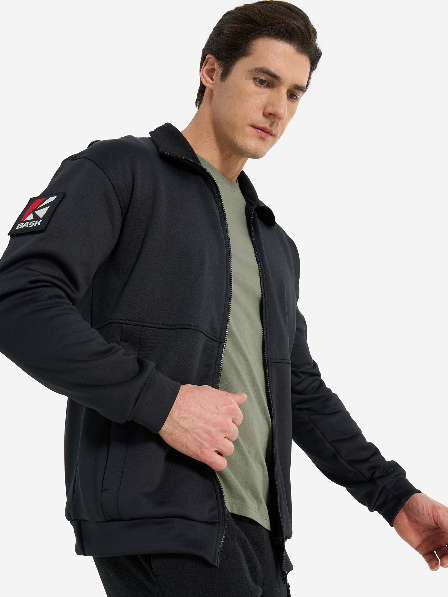 

Джемпер флисовый мужской Bask Pine Forest V2, Черный