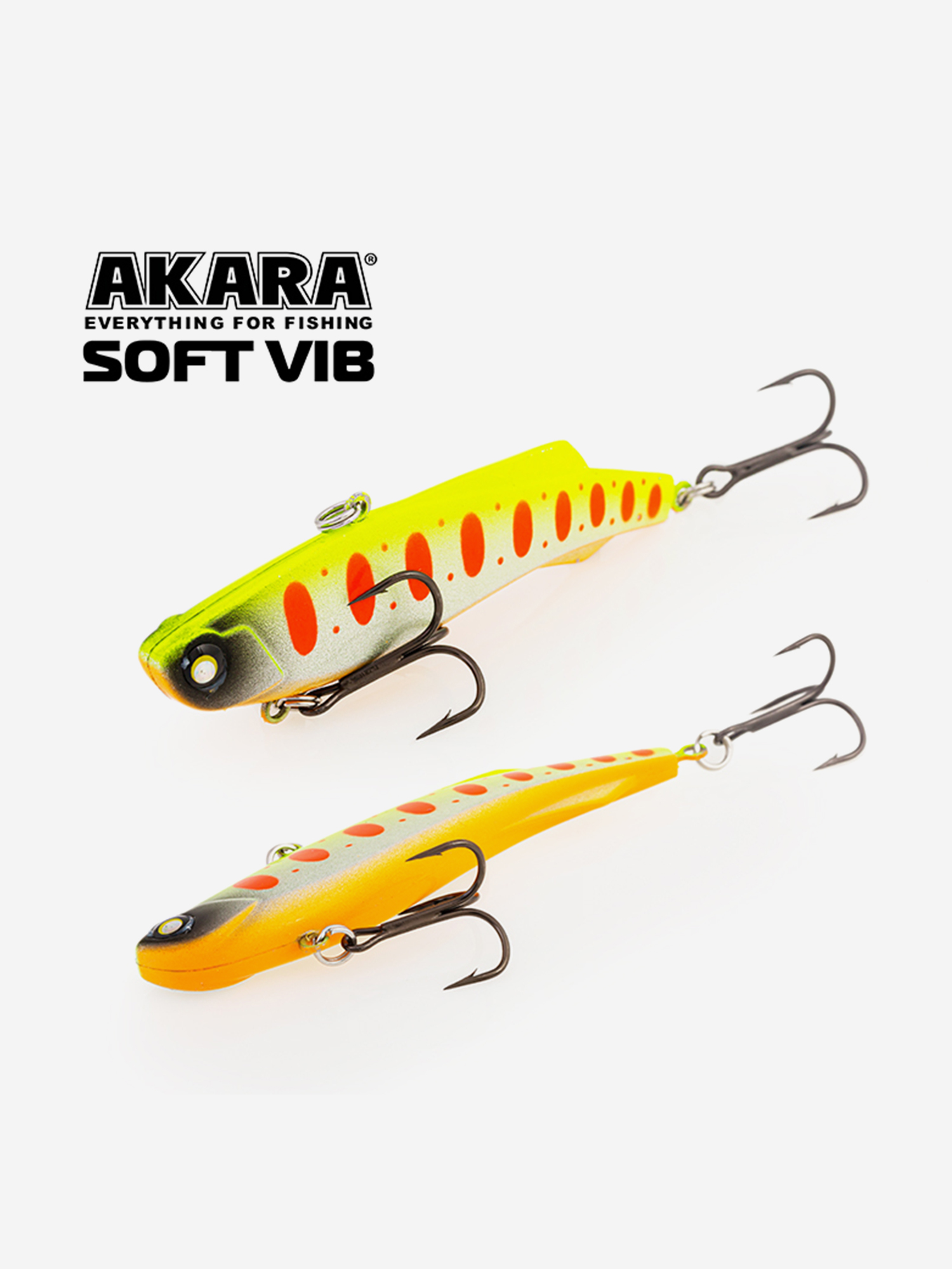 Изображение товара Воблер ратлин Akara Soft Vib 85мм 25г A196 виб зимний на щуку, судака