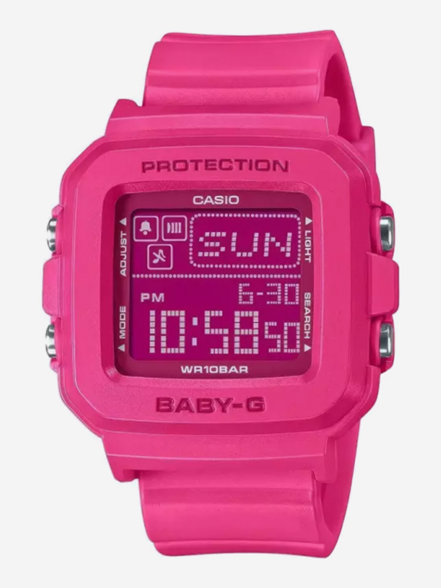 Изображение товара Спортивные часы Casio Baby-G BGD-10-4E с подсветкой и водонепроницаемостью 100 м
