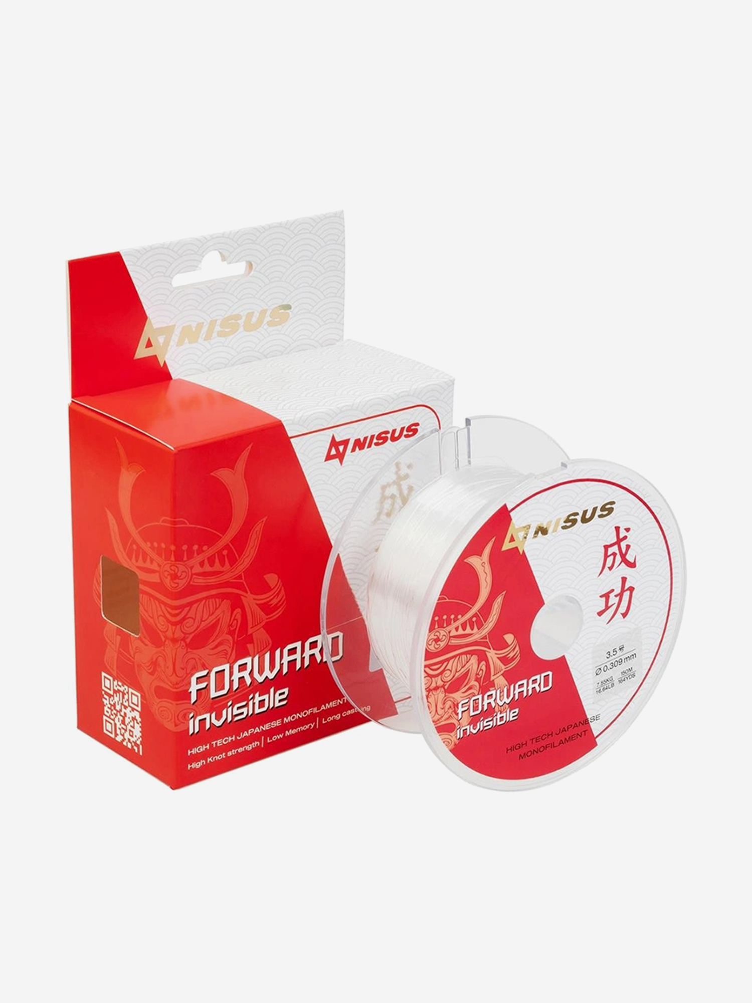

Леска для рыбалки Nisus FORWARD Invisible Nylon 0,309мм, 150м, 7,55кг, прозрачный, Серый