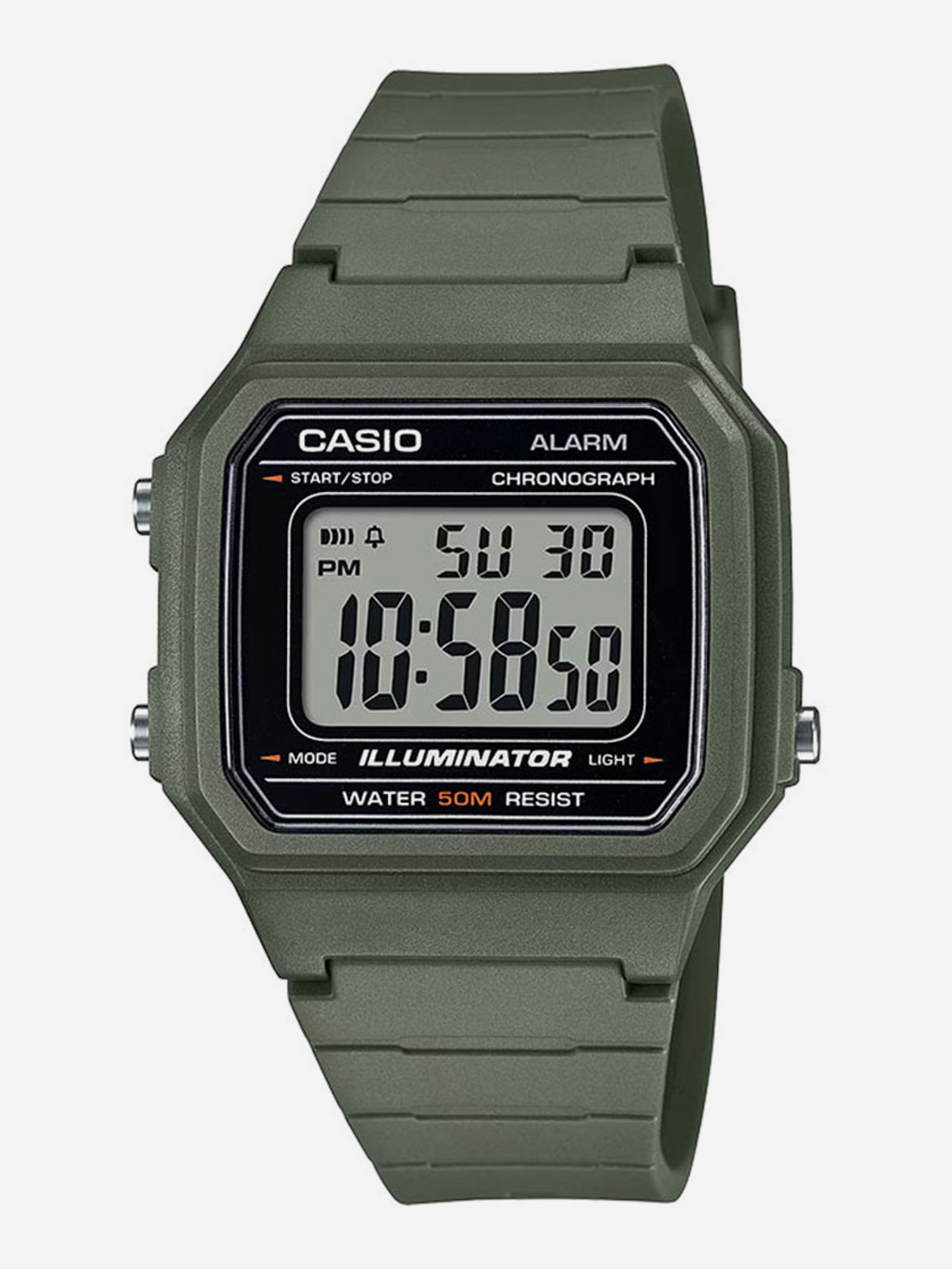 

Наручные часы Casio Collection W-217H-3A, Зеленый