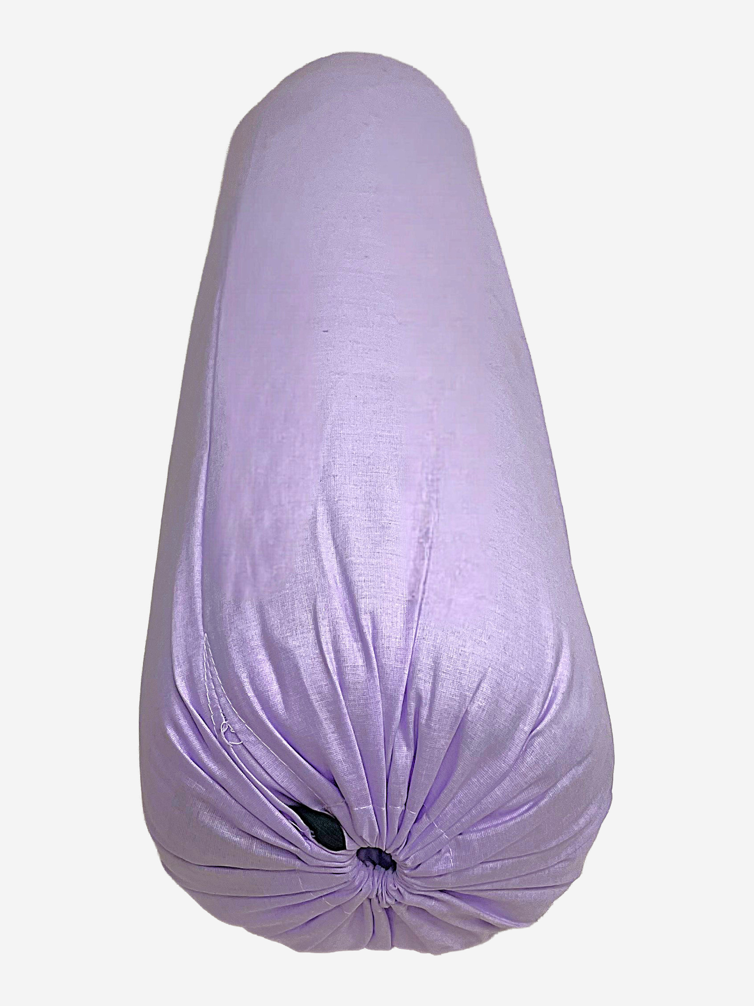 Изображение товара Болстер для йоги Айенгара лавандовый 75 см шерстяной с хлопковым чехлом