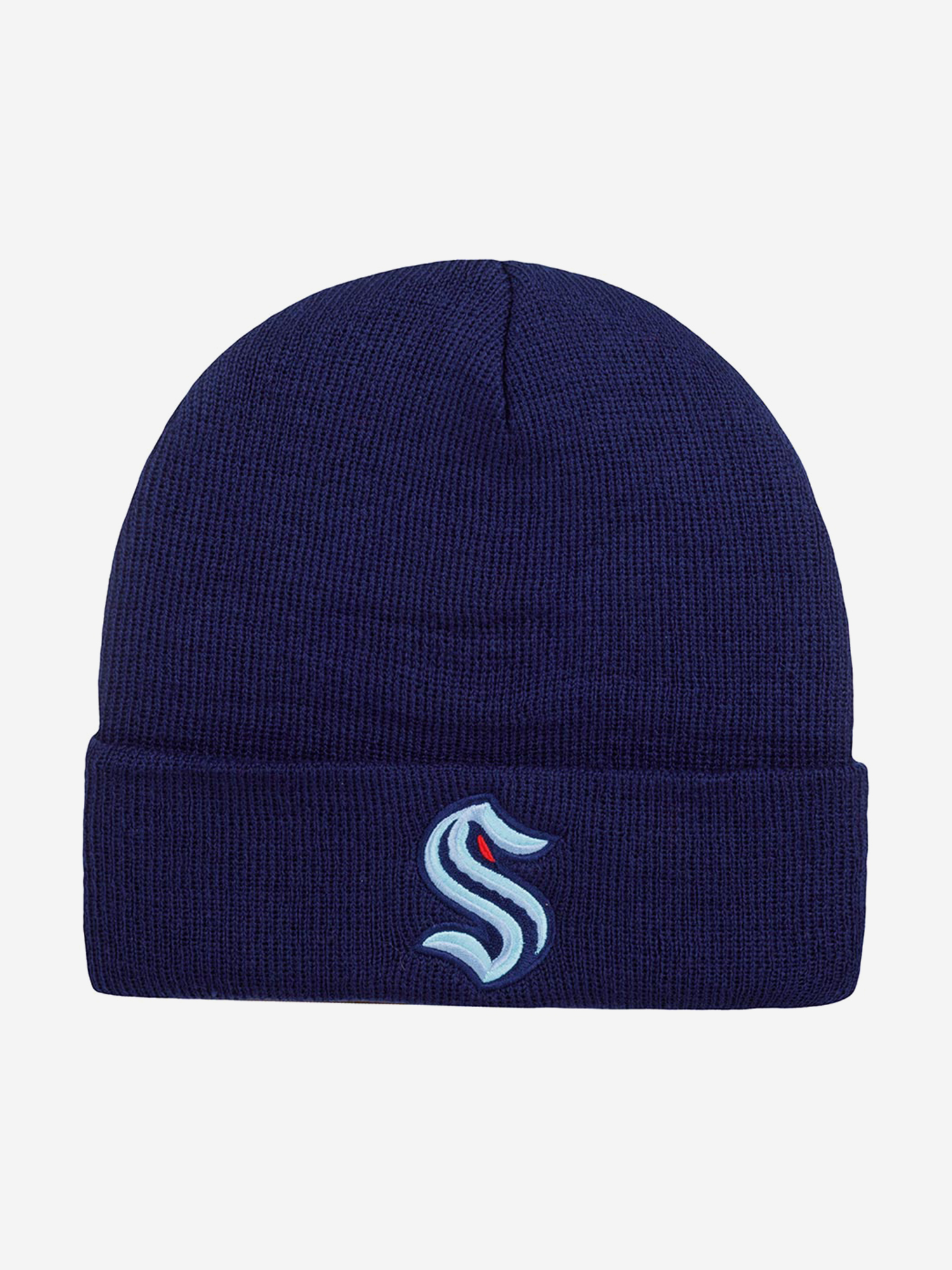 Изображение товара Шапка вязаная с отворотом AMERICAN NEEDLE Seattle Kraken NHL темно-синяя