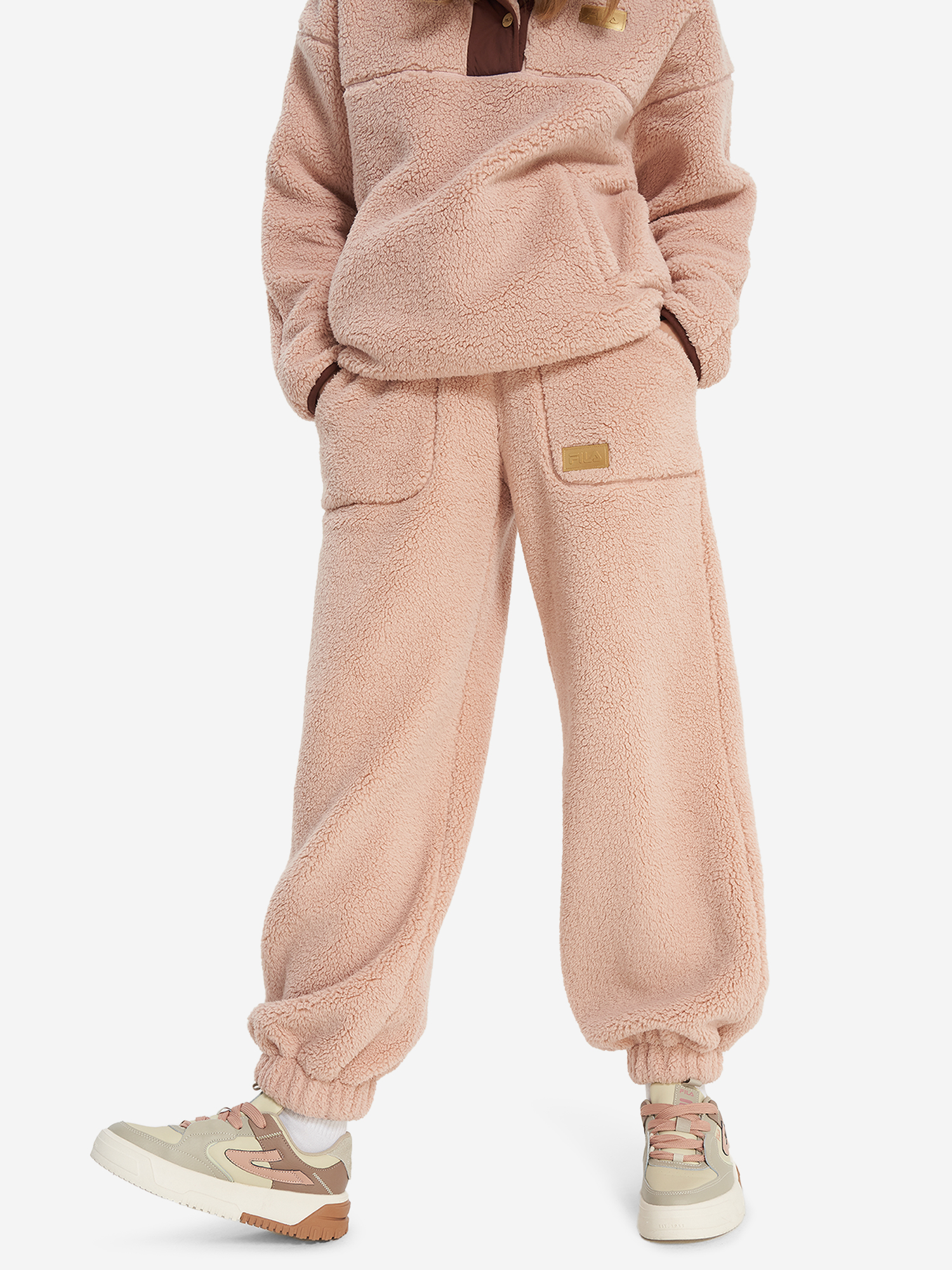 Брюки флисовые женские FILA, бежевый, арт. 20808