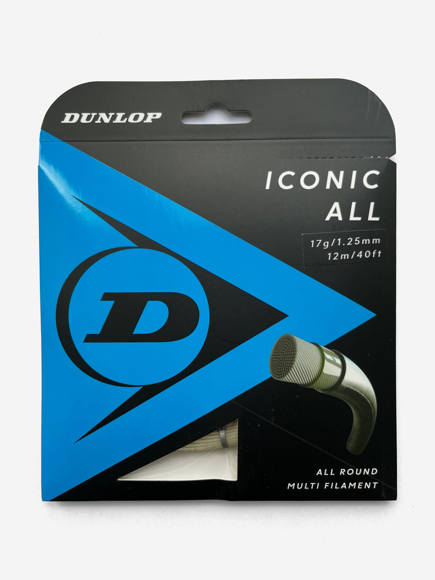 

Струна для ракеток Dunlop ICONIC ALL 17G NA 12M SET, Бежевый