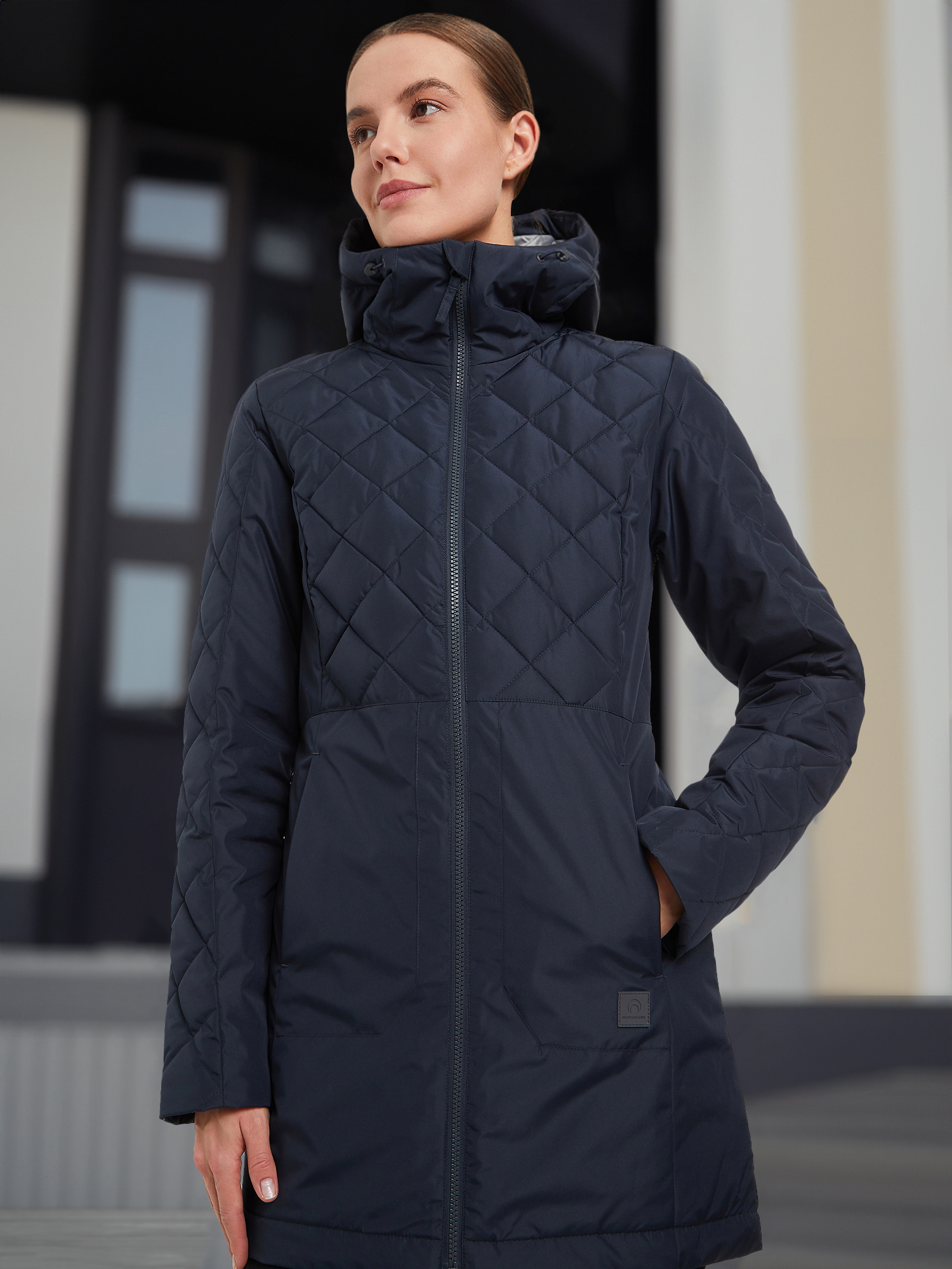 Пуховик женский Outventure, Синий