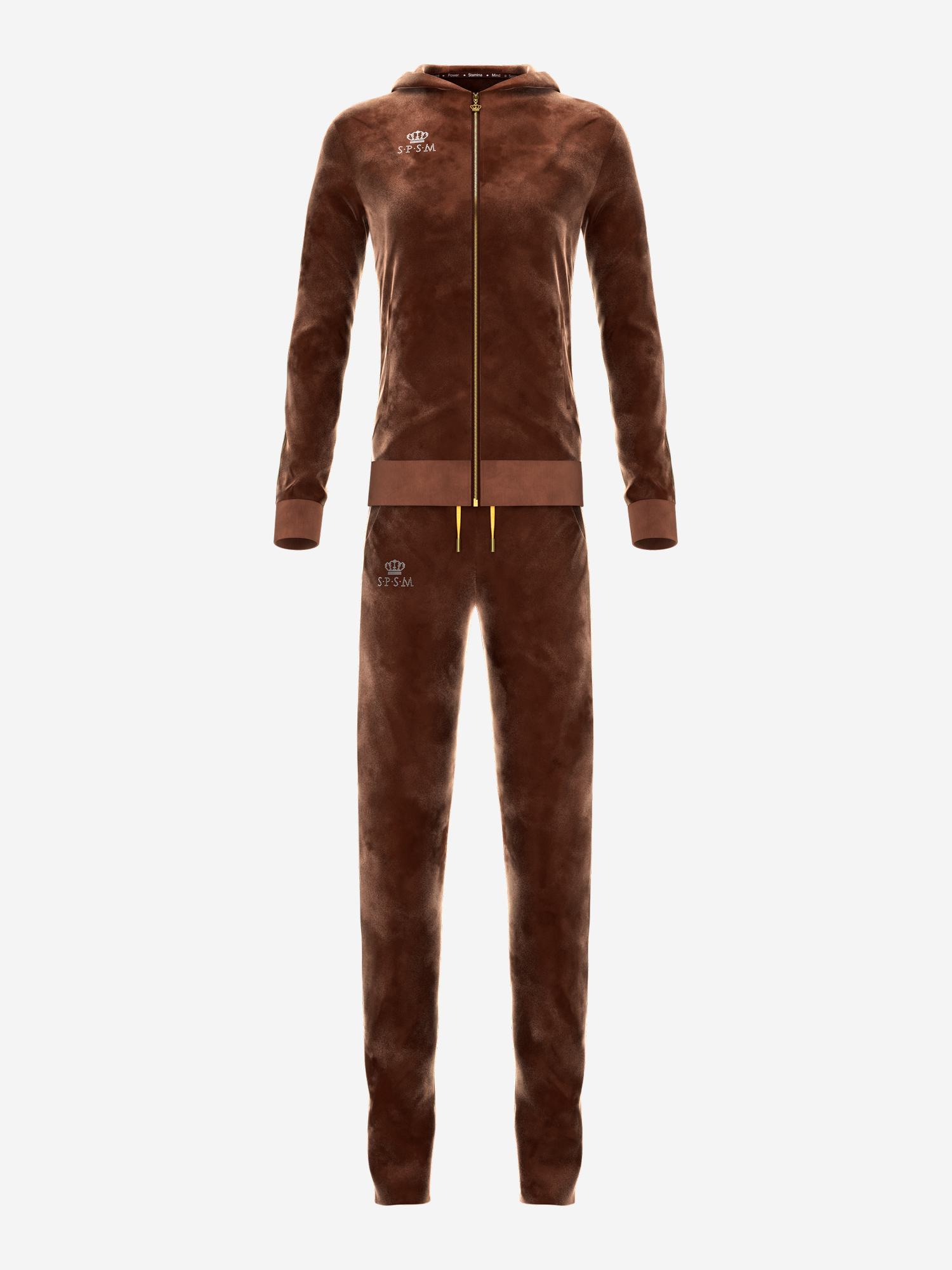 Изображение товара Коричневый велюровый костюм spsm