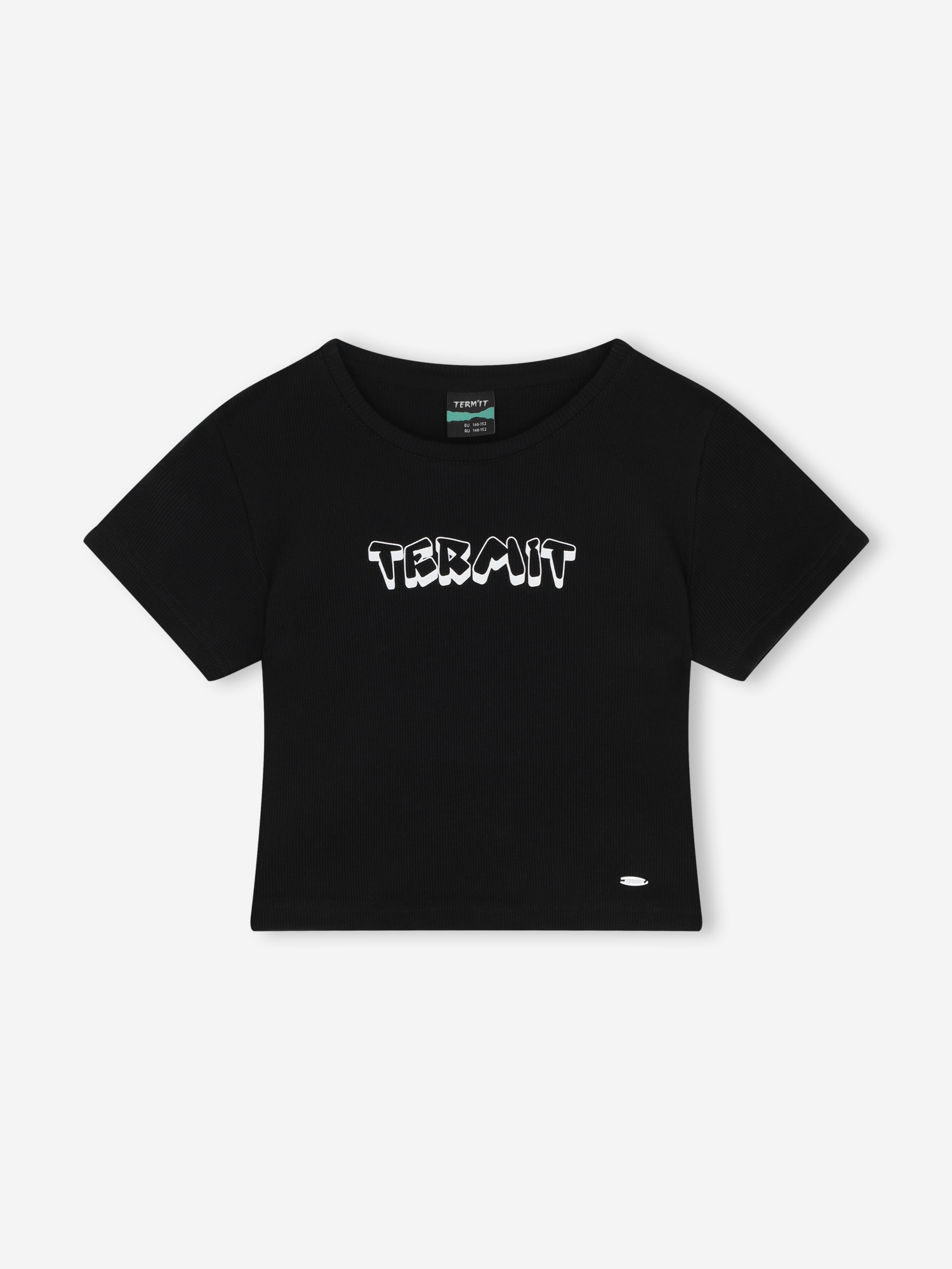 Укороченная футболка Termit для девочек, черный, арт. 143020TRT-99