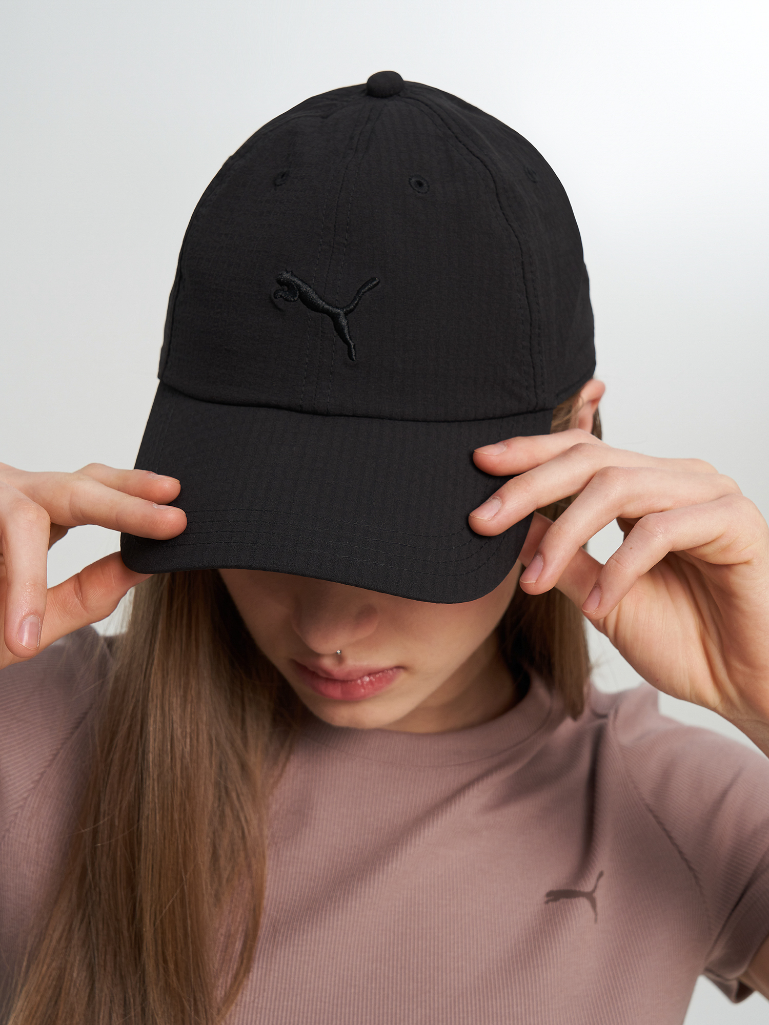 Бейсболка PUMA Premium Ess Seersucker, Черный 4