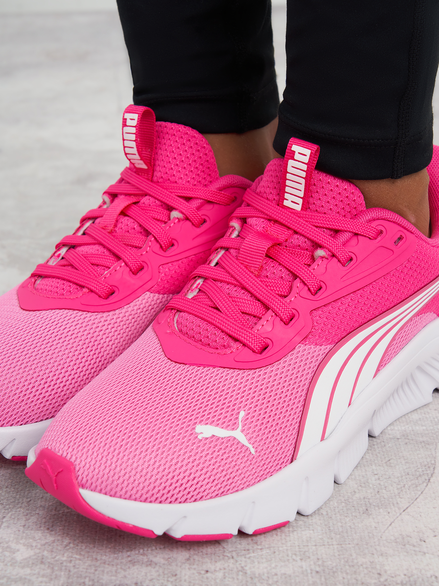 фото Кроссовки для девочек puma flexfocus lite modern jr, розовый