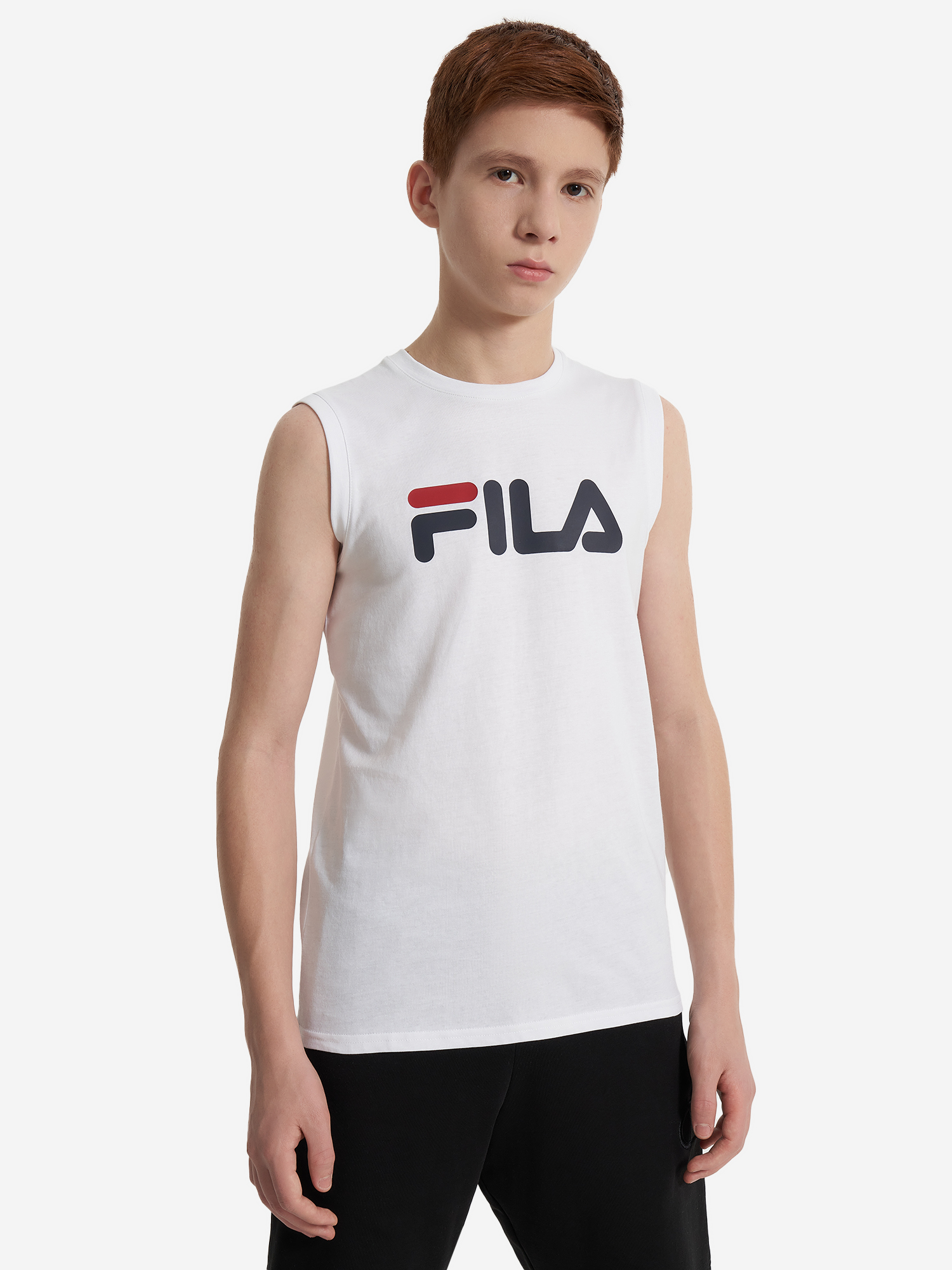 фото Майка для мальчиков fila, белый