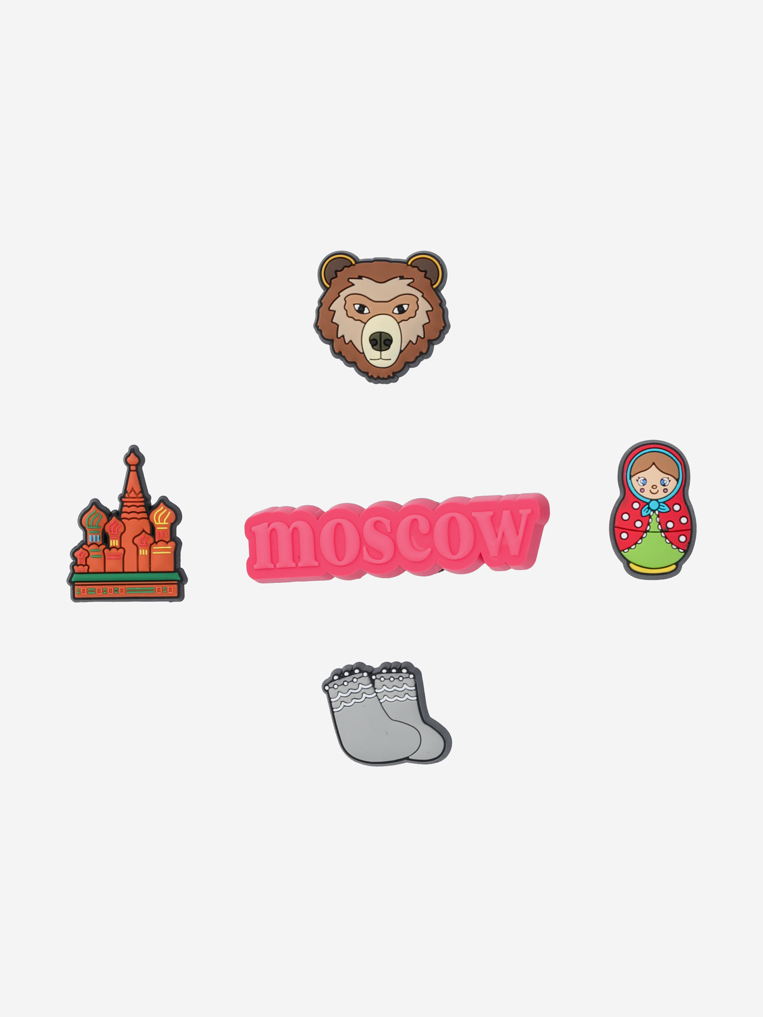 

Украшение для обуви Crocs Jibbitz Moscow, Мультицвет