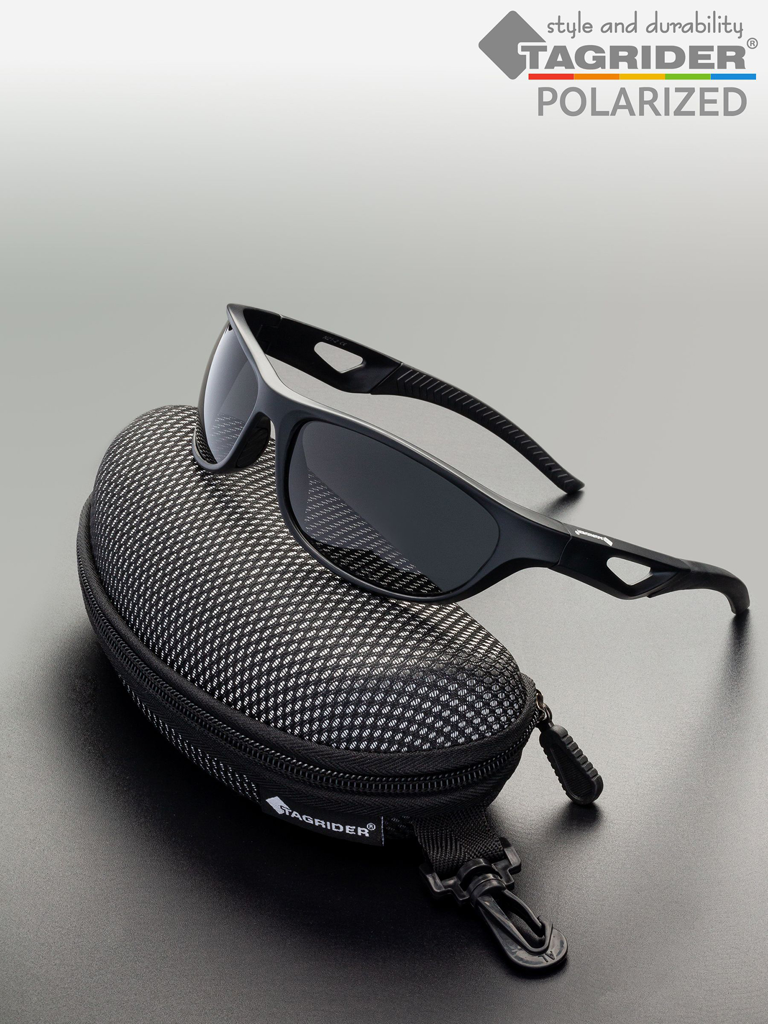 Изображение товара Очки поляризационные, солнцезащитные, антибликовые Tagrider в чехле N21-2 Gray, Серый