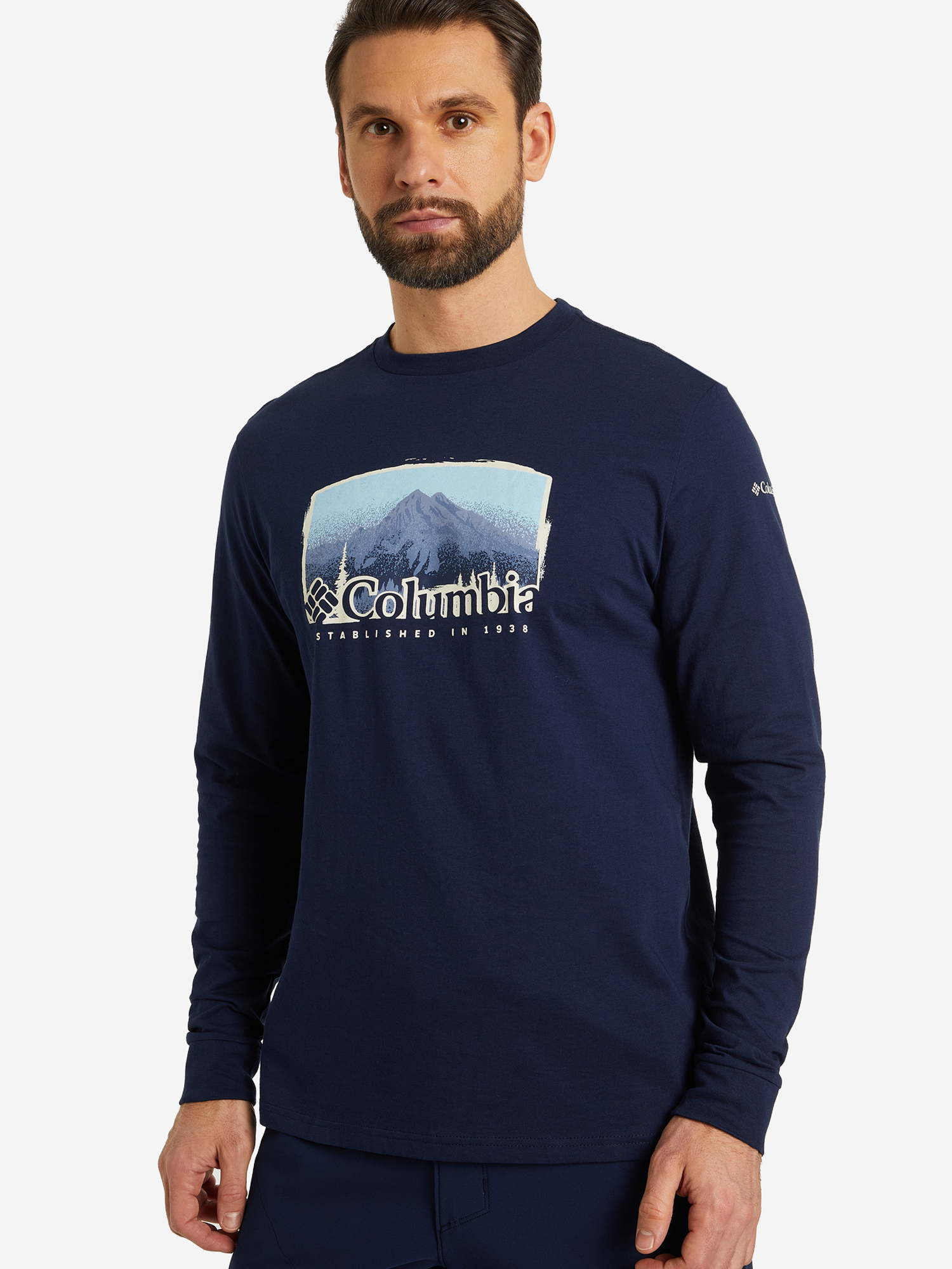 

Лонгслив мужской Columbia Blue Reef LS Graphic Tee, Синий