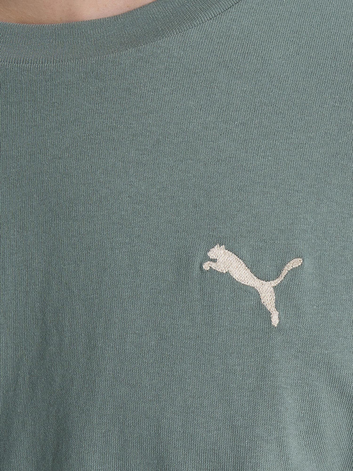 фото Футболка мужская puma wardrobe ess, зеленый