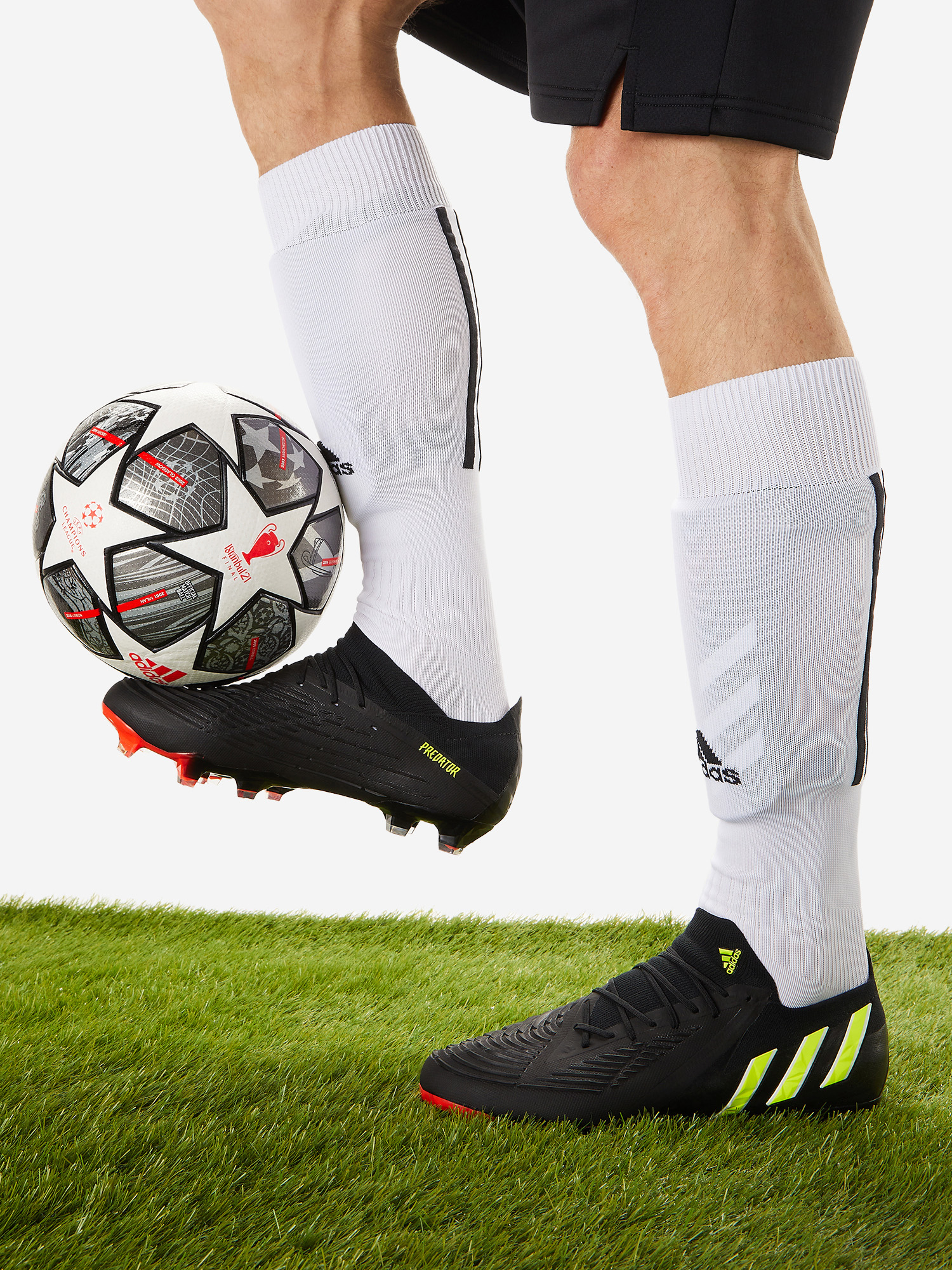 Бутсы мужские adidas Predator Edge.1 L Fg, Черный Вид№2