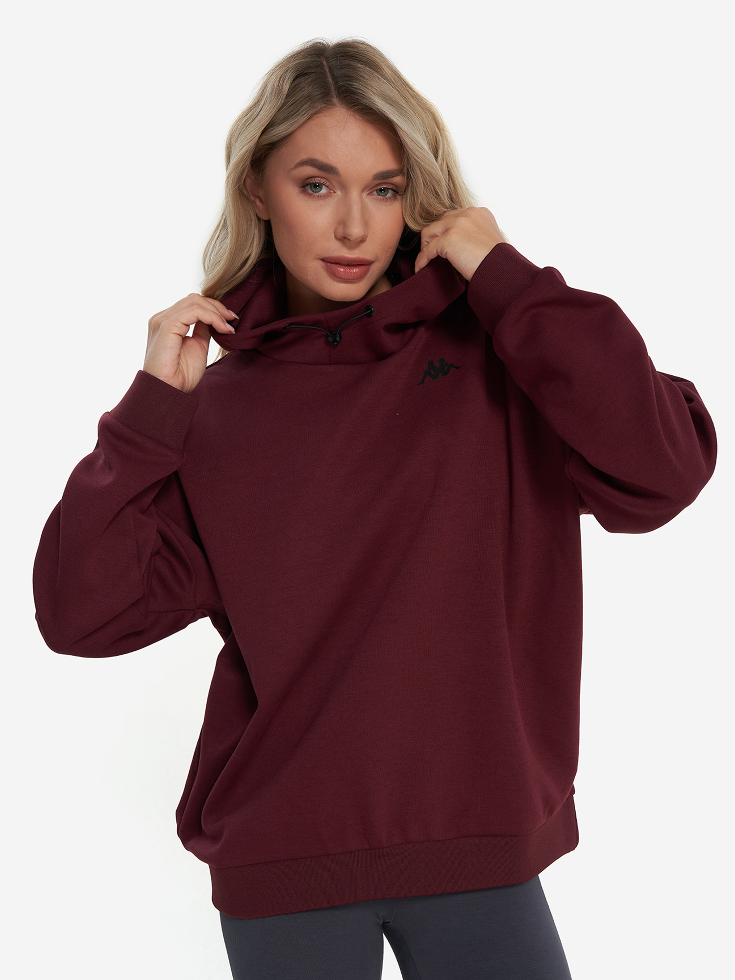 

Толстовка женская оверсайз Kappa, Красный