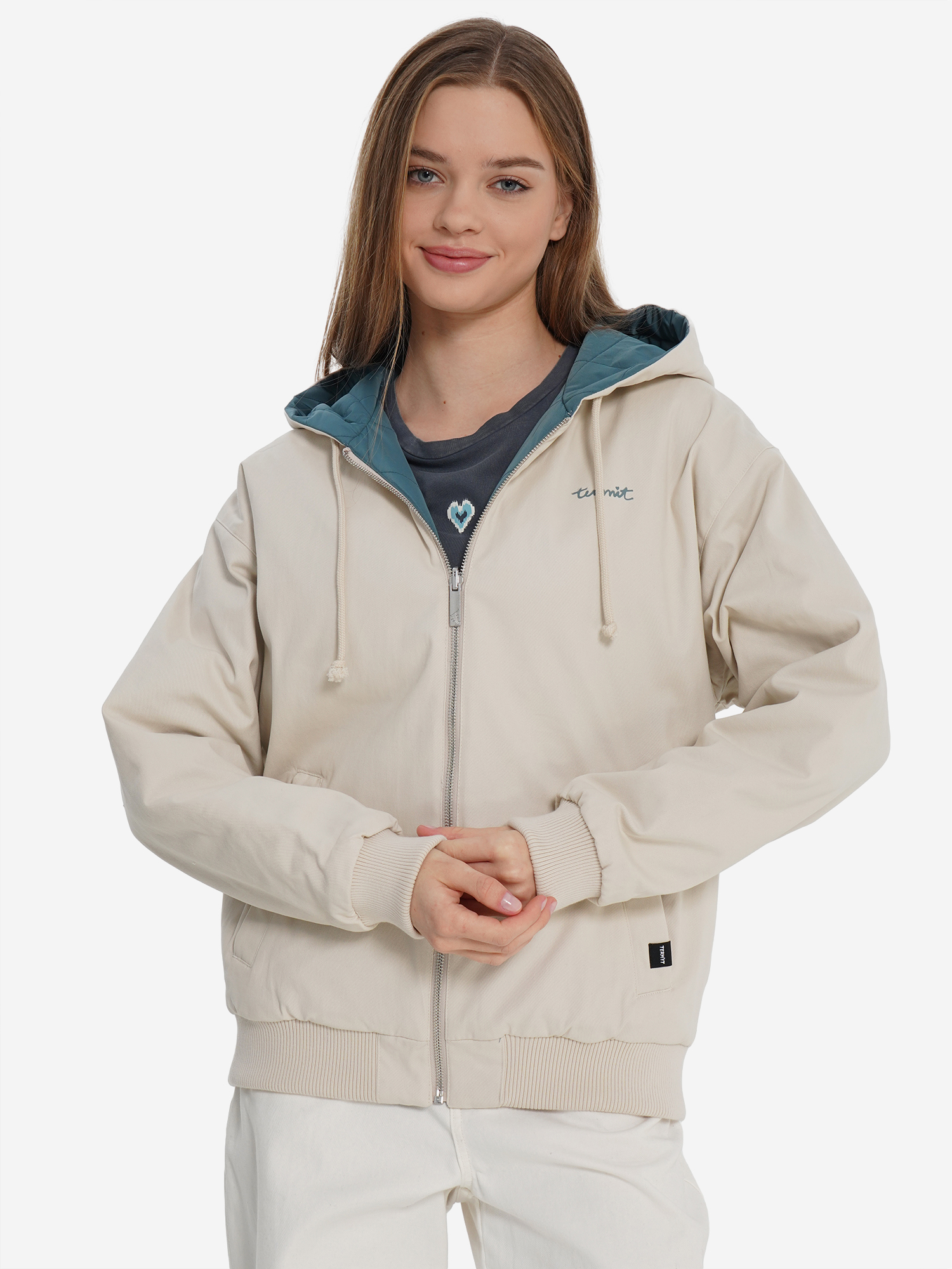 Изображение товара Женская утепленная куртка оверсайз Termit для зимы с синтетическим утеплителем