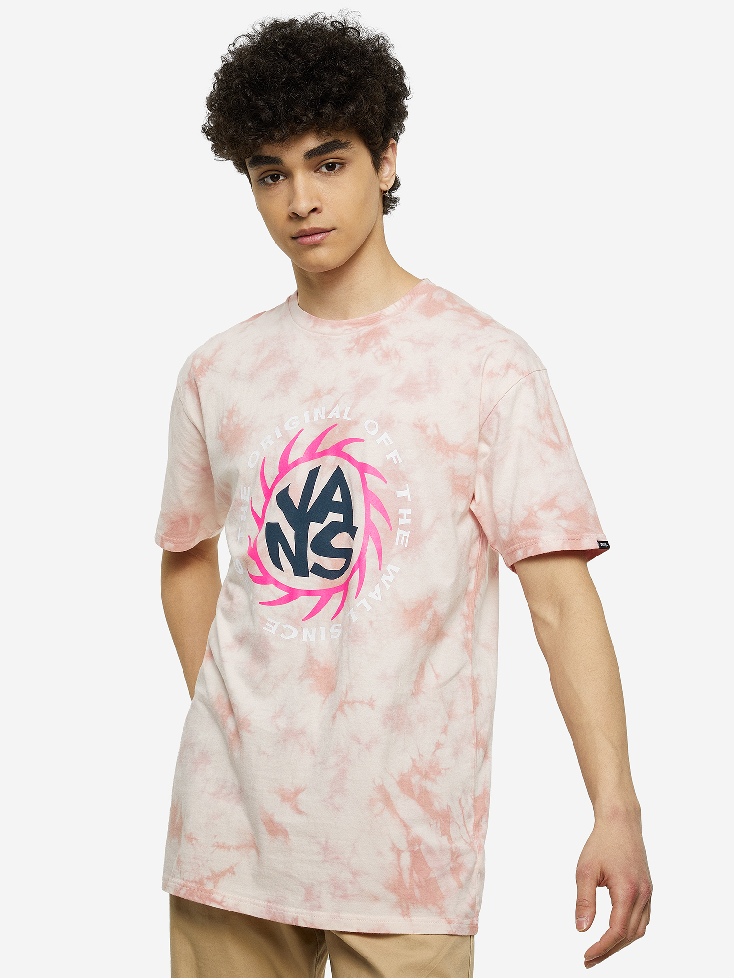 

Футболка мужская VansSummer Camp Tie Dye, Розовый