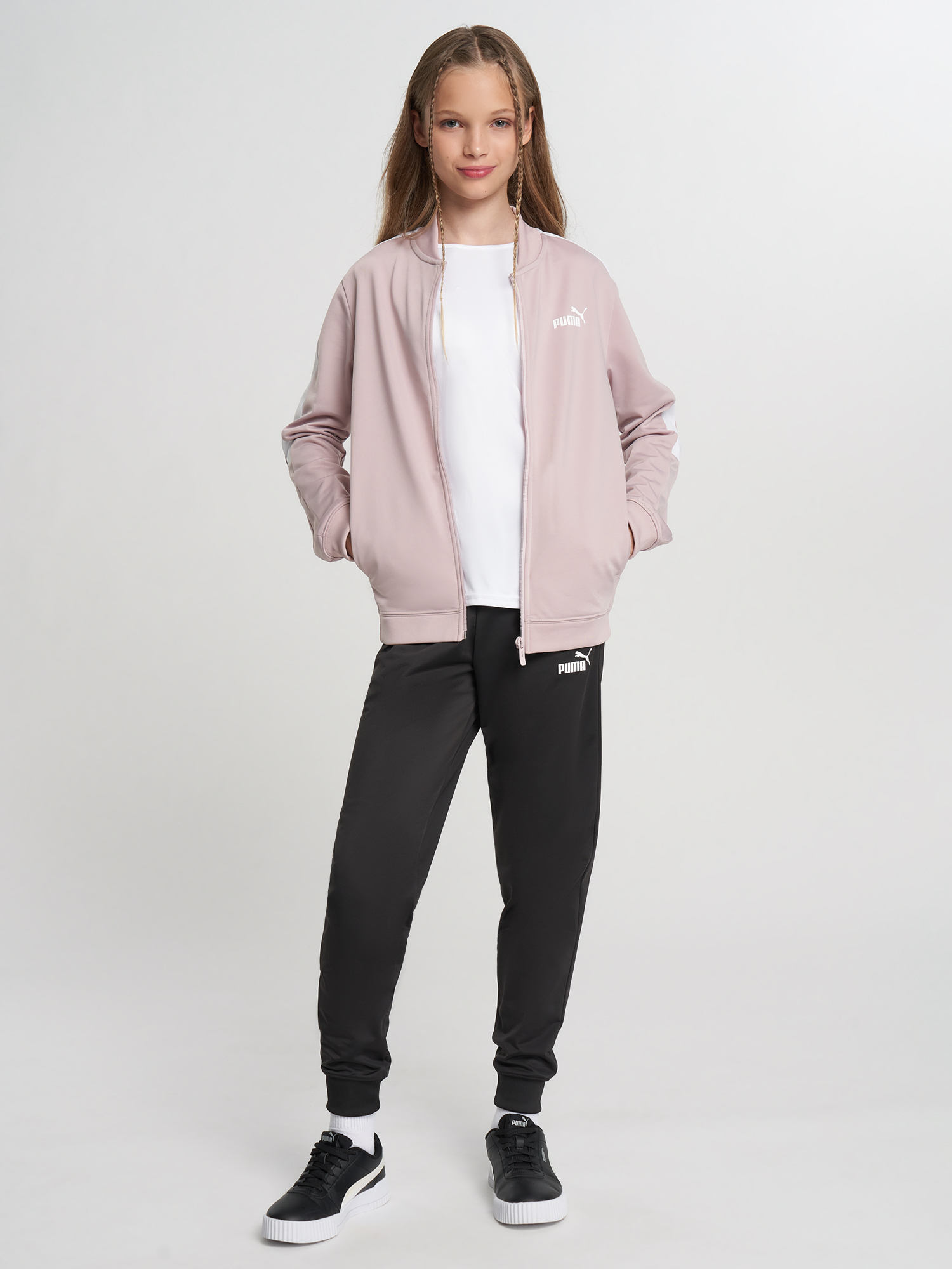 Костюм для девочек PUMA, Розовый 2