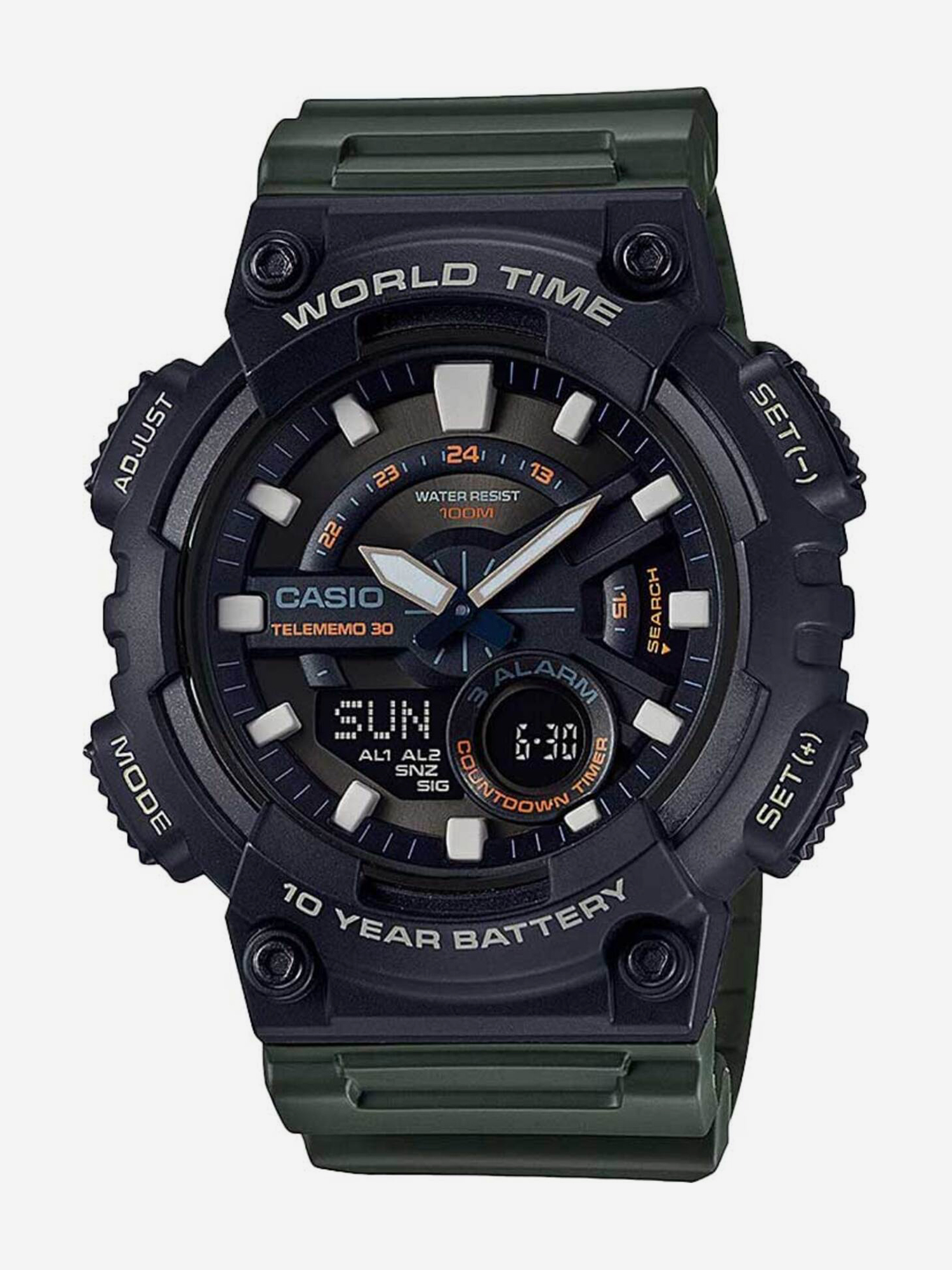 

Наручные часы Casio AEQ-110W-3A, Зеленый