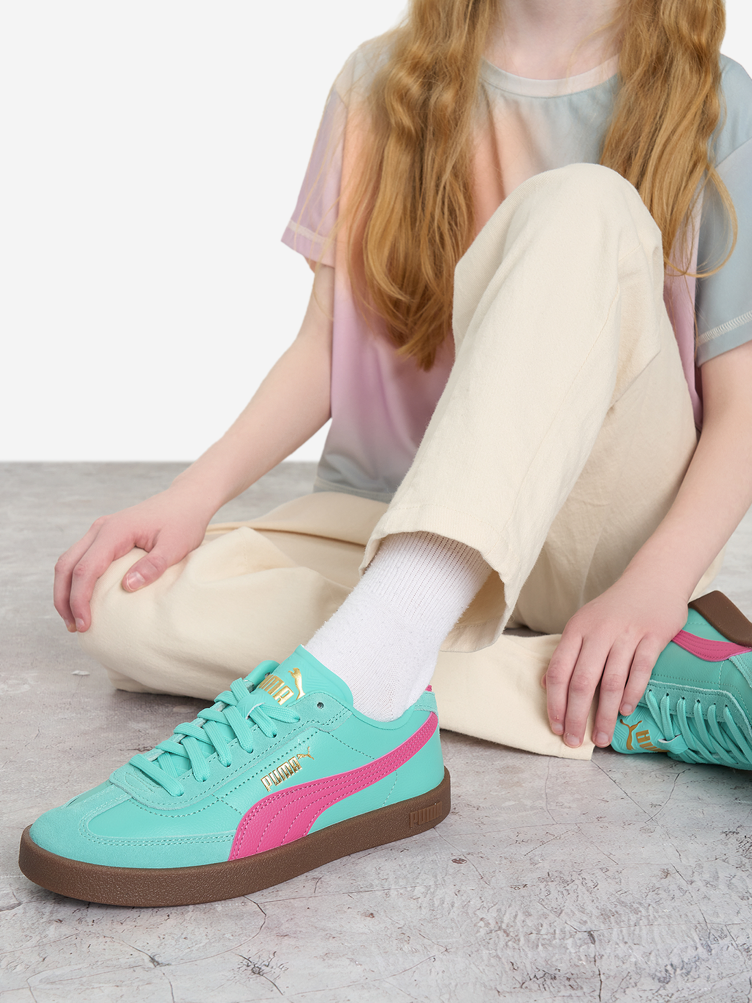 Кеды для девочек PUMA Club Ii Era Jr, Голубой