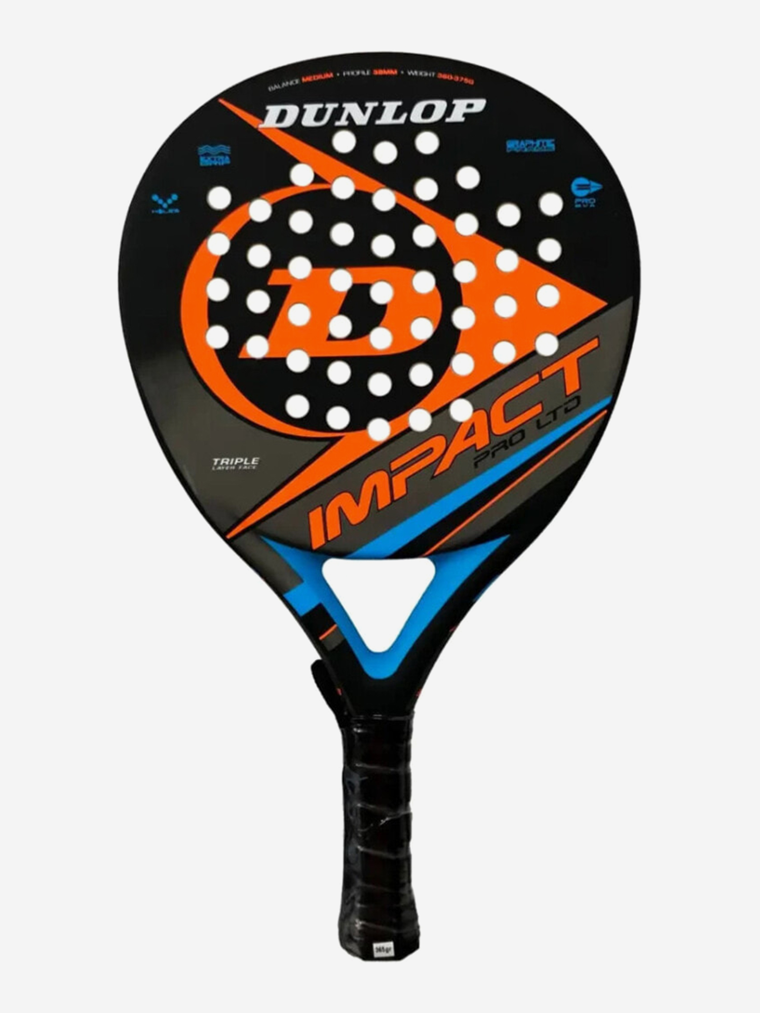 Изображение товара Ракетка для падела Dunlop Impact Pro HL Orange, профессиональный инвентарь