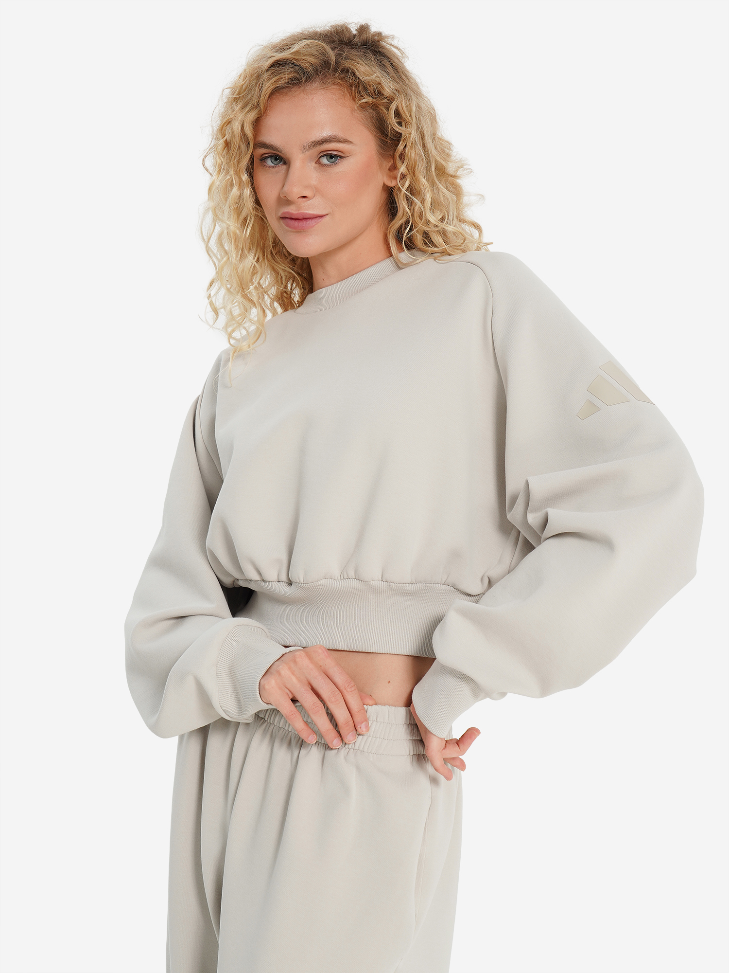 Свитшот Adidas, бежевый, арт. 29811