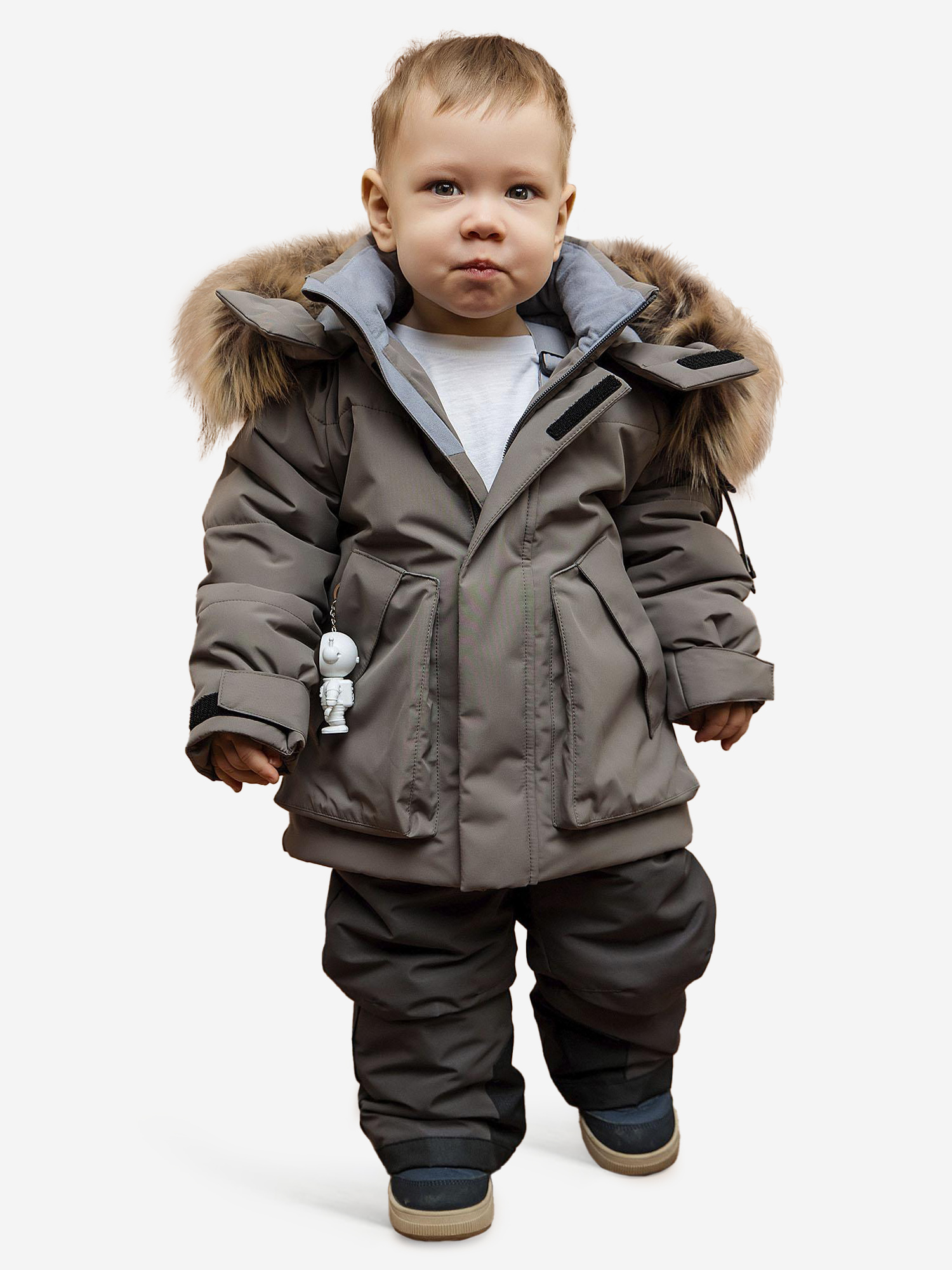 Изображение товара Комплект зимней одежды для мальчика batik Вонка серый/темно-серый