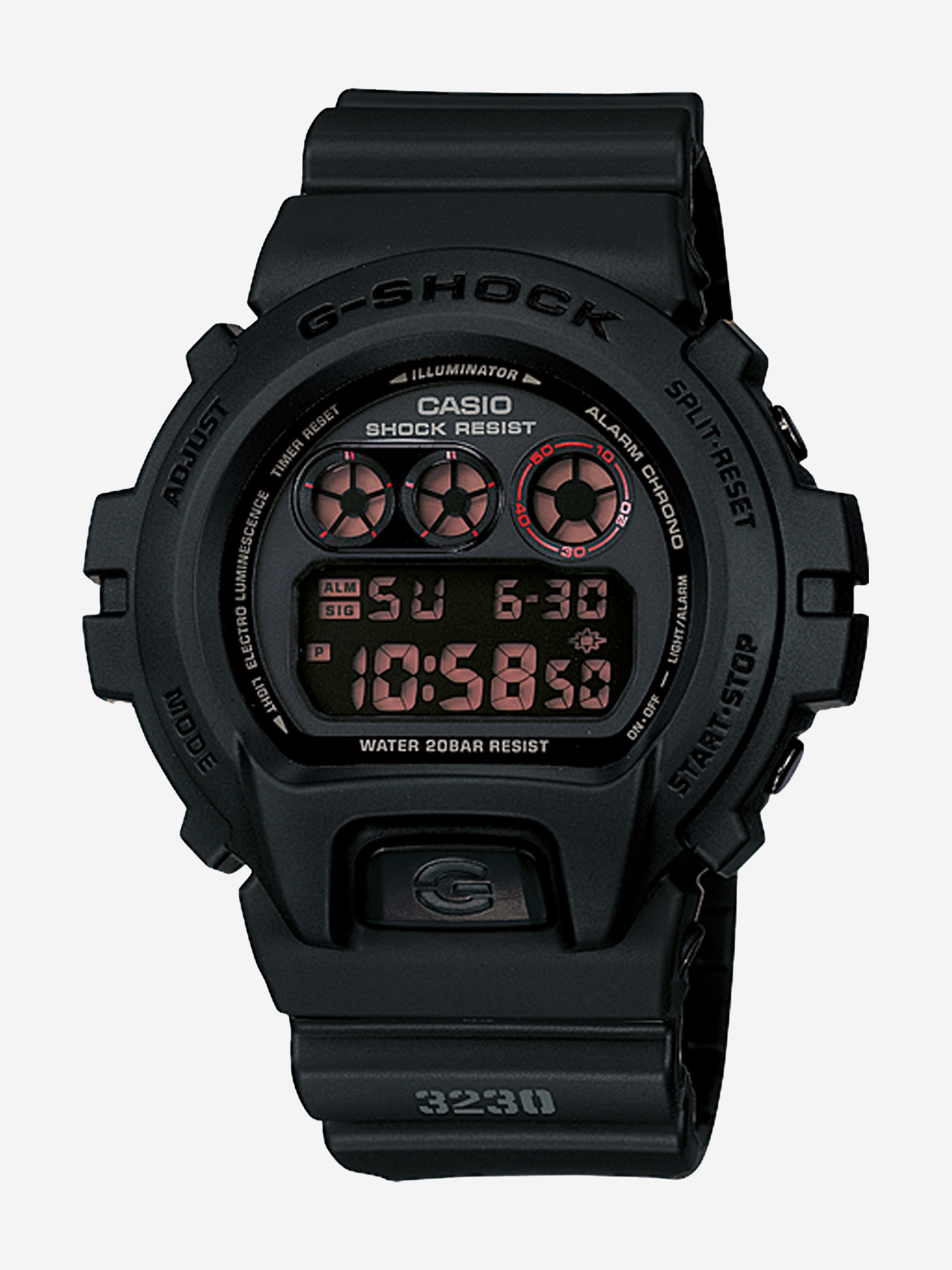 

Спортивные часы Casio DW-6900MS-1E, Черный