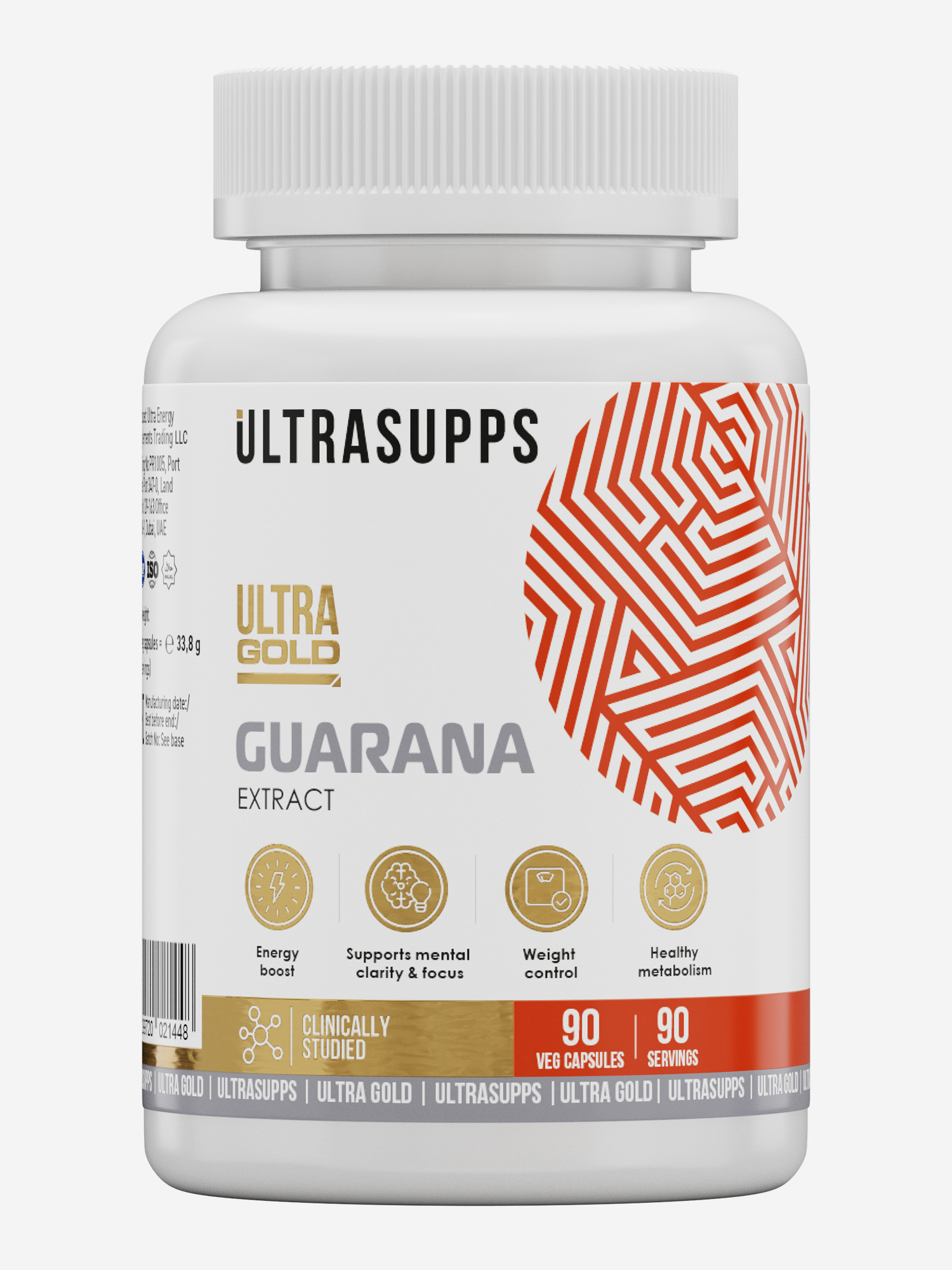 

Гуарана Ultrasupp Ultra Gold, 90 шт, Белый