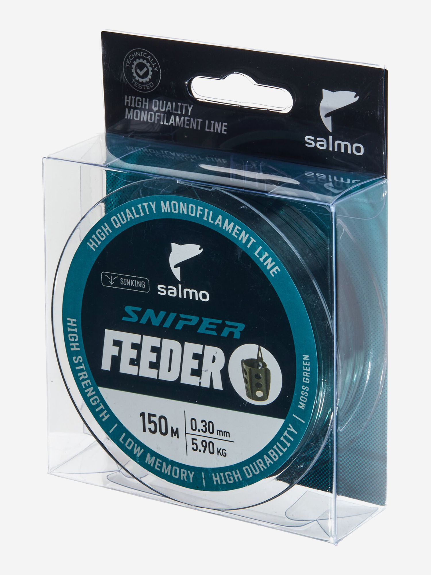 Изображение товара Леска рыболовная Salmo Sniper FEEDER Moss Green монофильная, 150 м, диаметр 0,30 мм