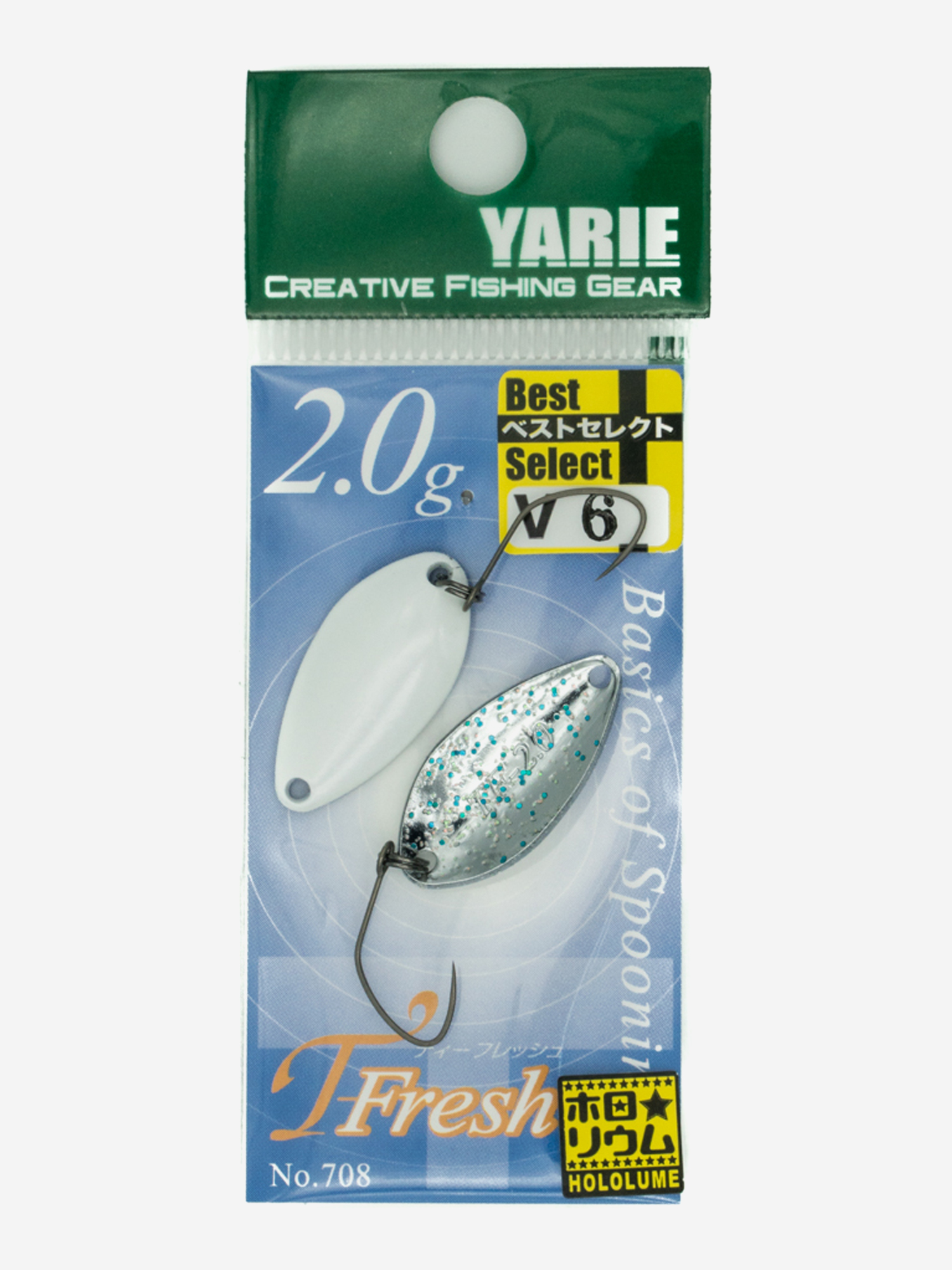 

Блесна YARIE №708 T-FRESH .0гр цвет V6, Мультицвет