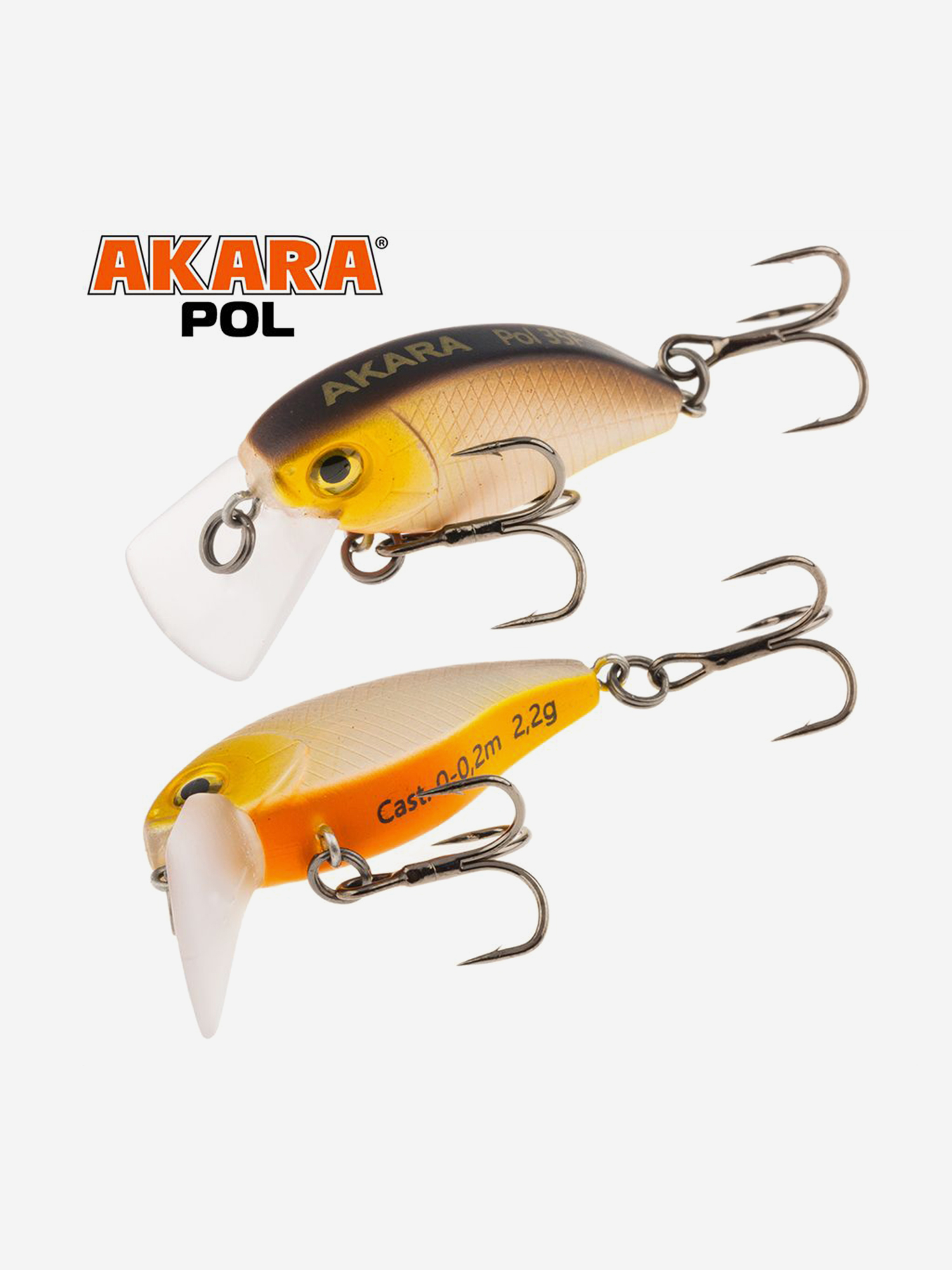 Изображение товара Воблер Akara Pol 35F кренк плавающий на голавля, язя, форель 2,2гр A-76