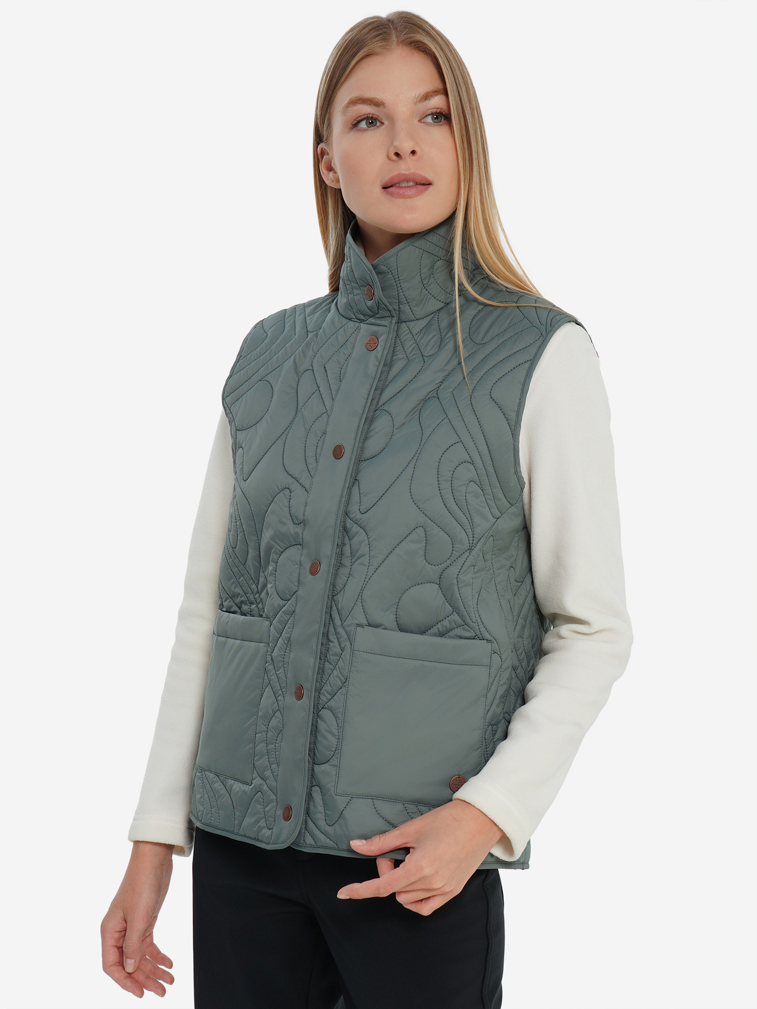 Жилет утепленный женский Cordillero, зеленый, арт. 35655