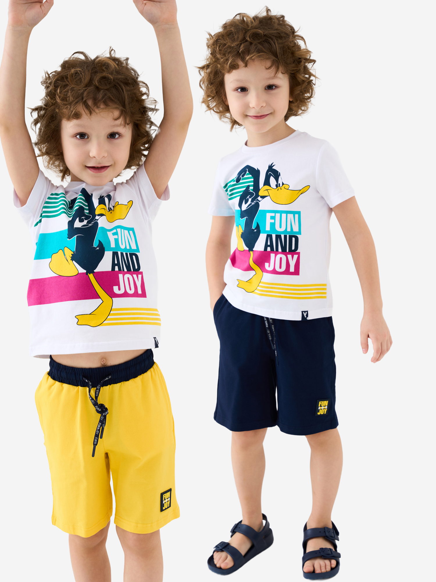 Изображение товара Шорты для мальчиков, 2 шт в комплекте PlayToday