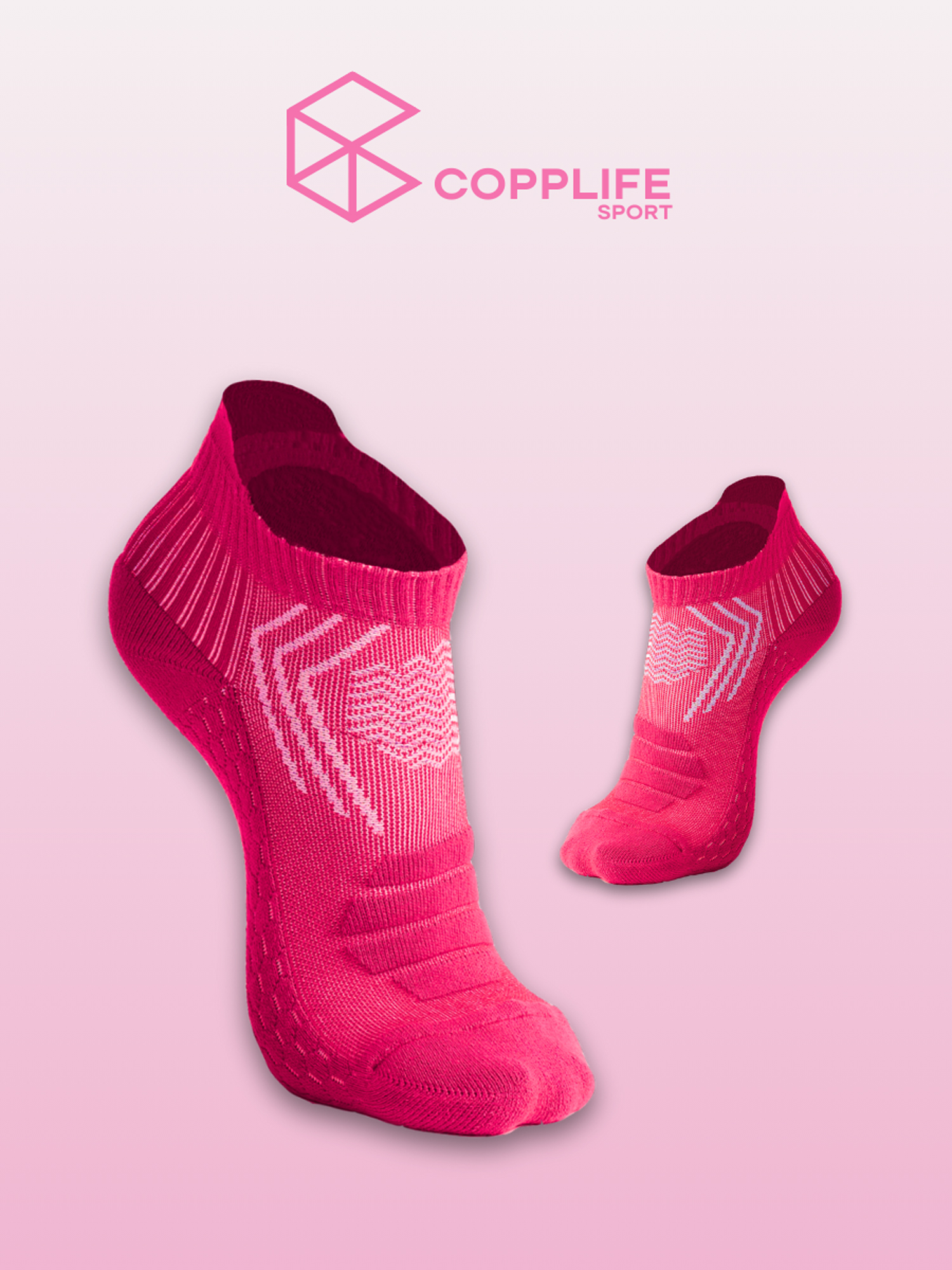 

Носки спортивные COPPLIFE для бега и треккинга, Розовый