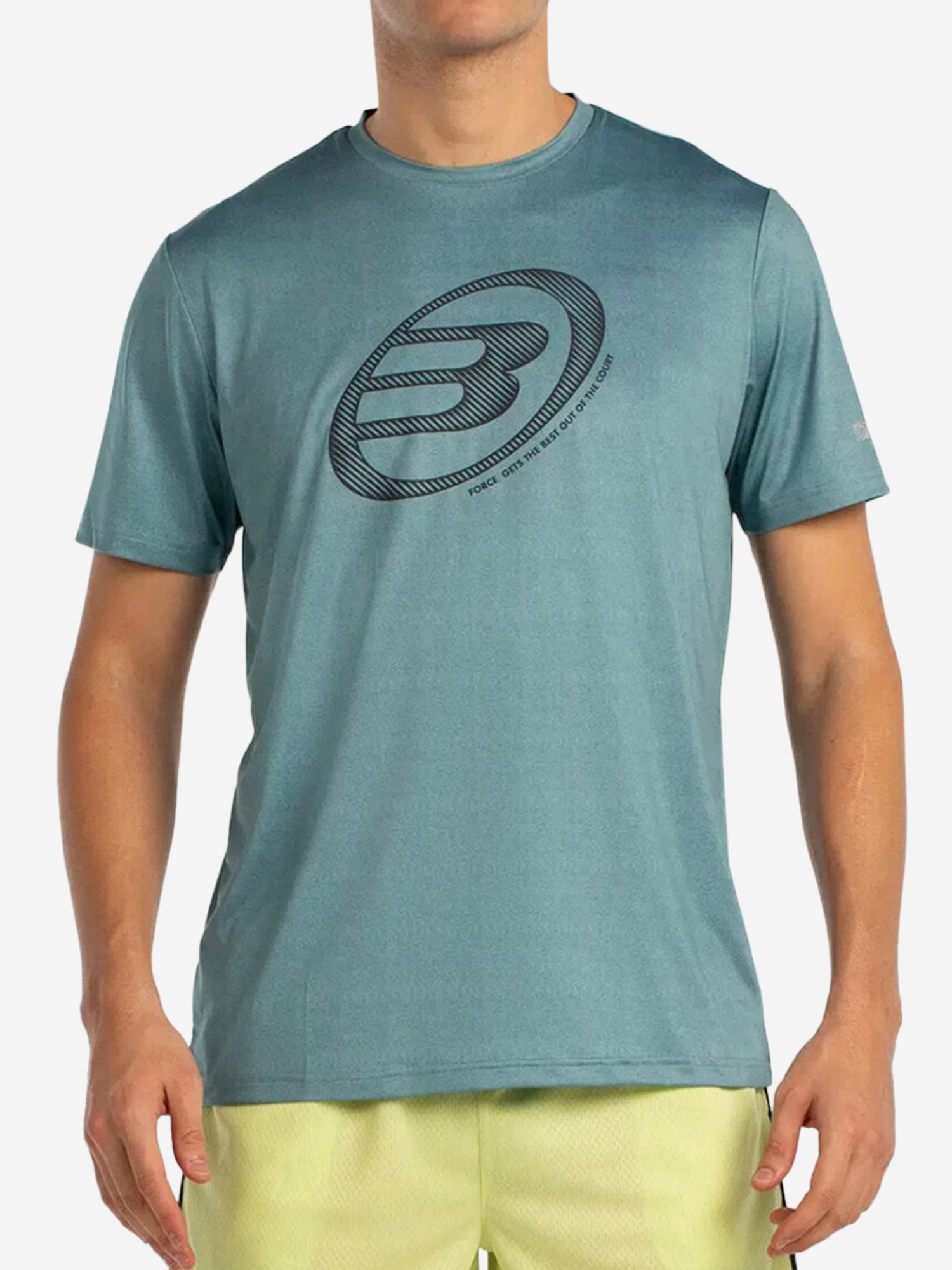 Изображение товара Футболка спортивная Bullpadel Lande бирюзовая для падел и тенниса