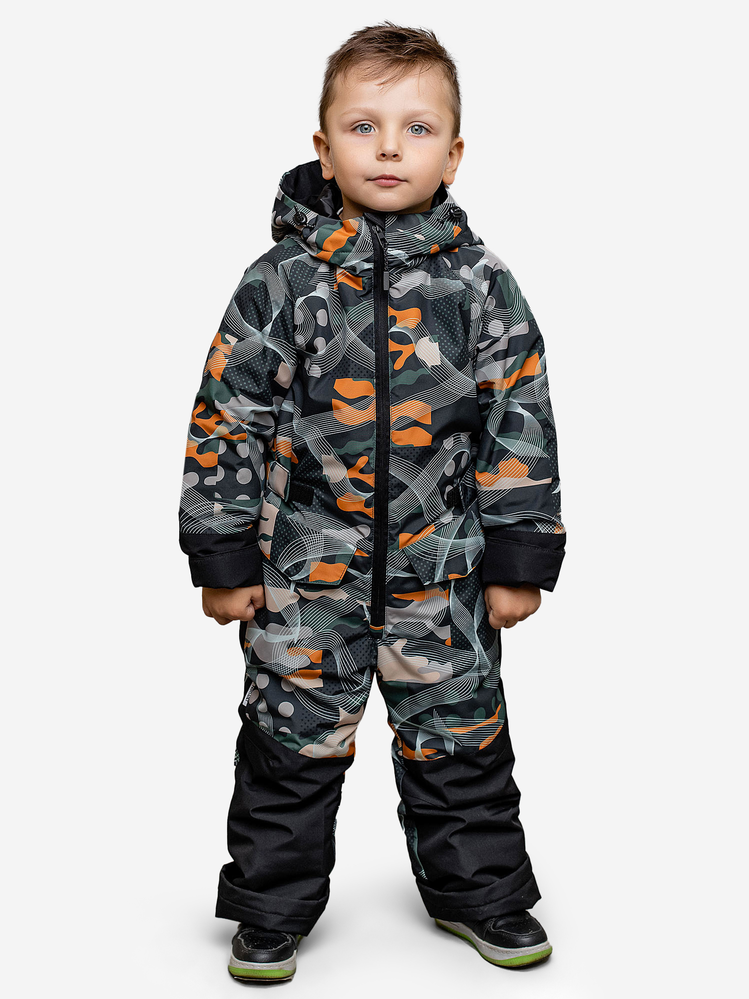 Изображение товара Комбинезон для мальчика batik Бэрри милитари черный, Милитари черный