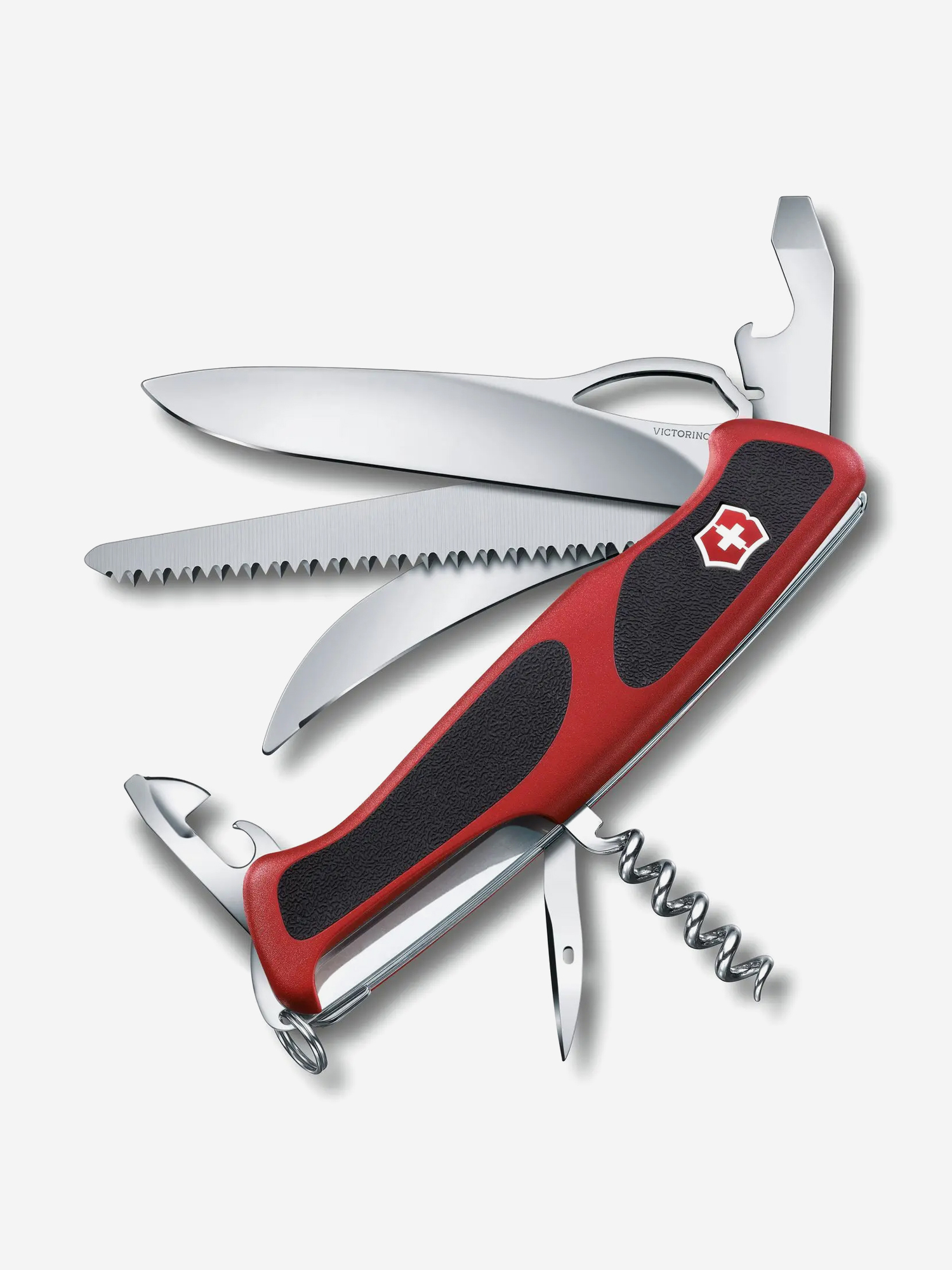 

Нож складной Victorinox RangerGrip 57 Hunter, 130 мм, 13 функций, Красный