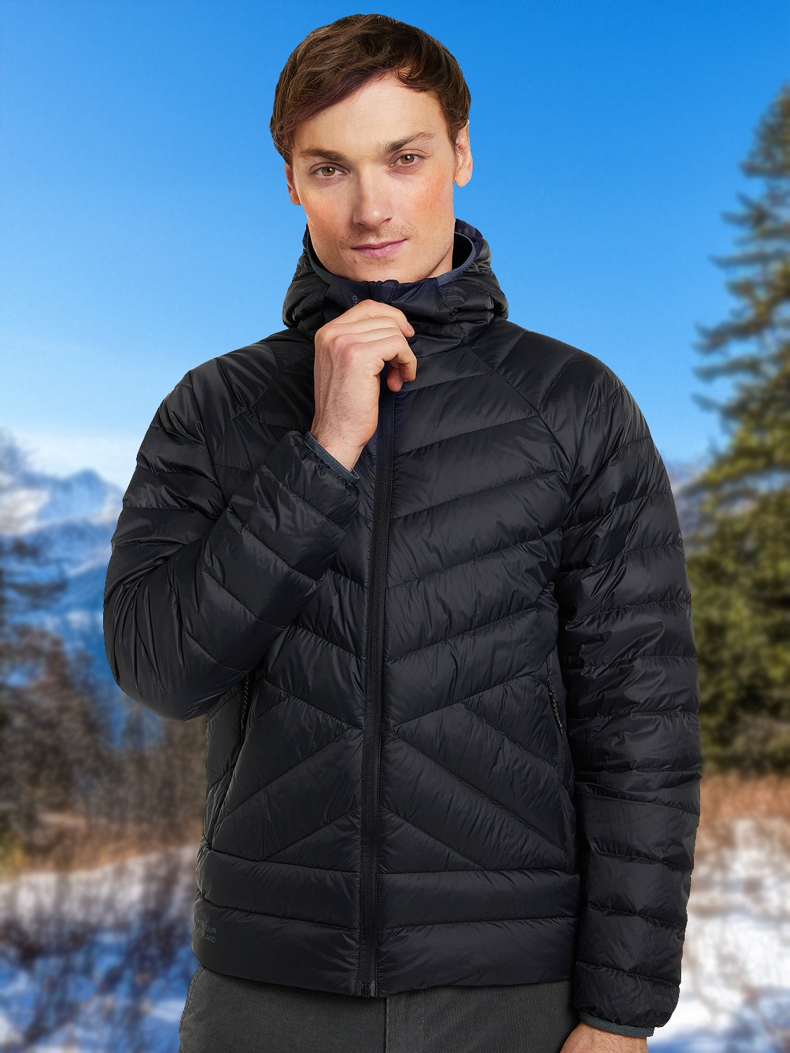 Пуховик мужской Northland Flaum, черный, арт. 31137