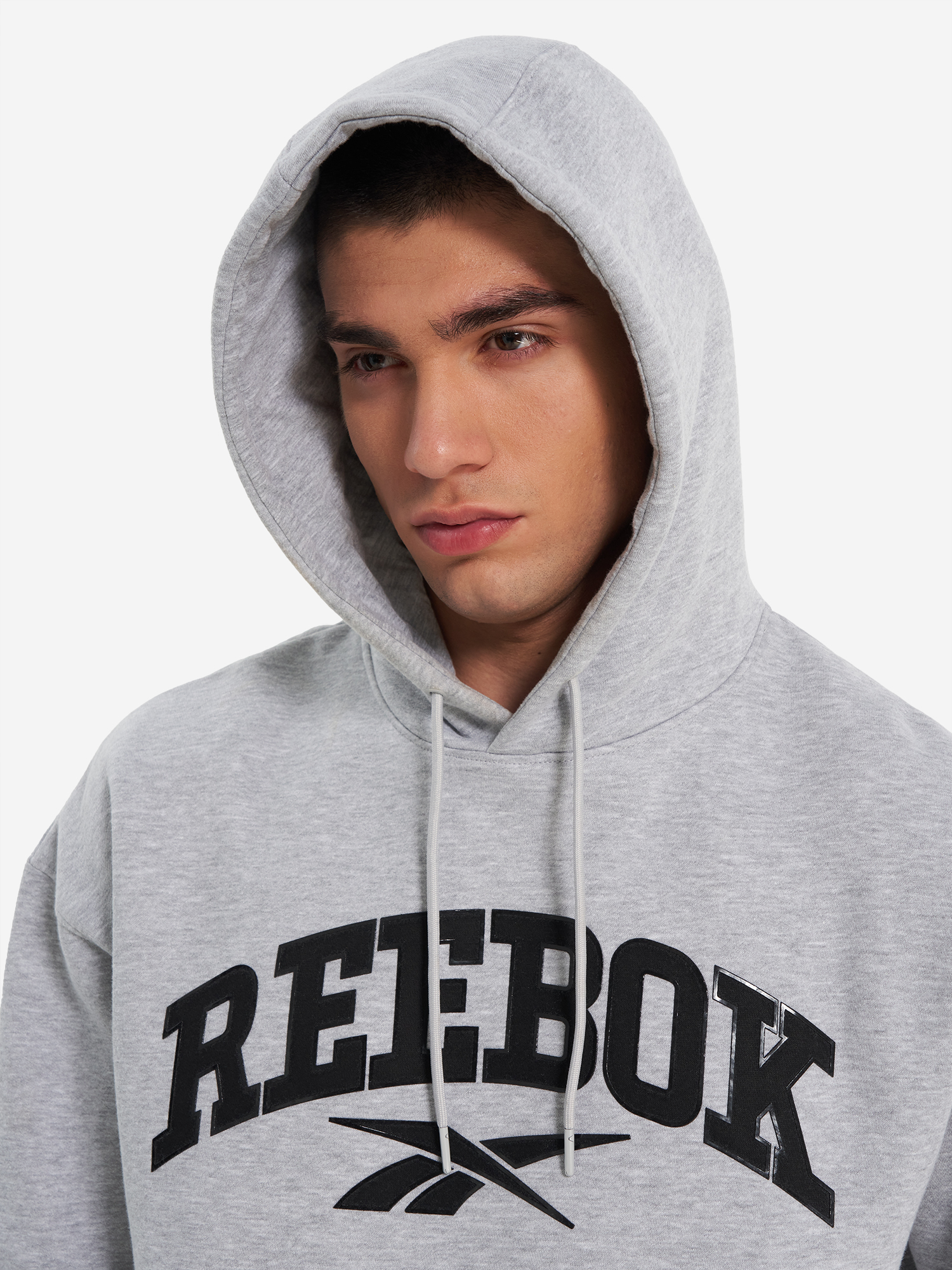фото Худи мужское reebok colman, серый