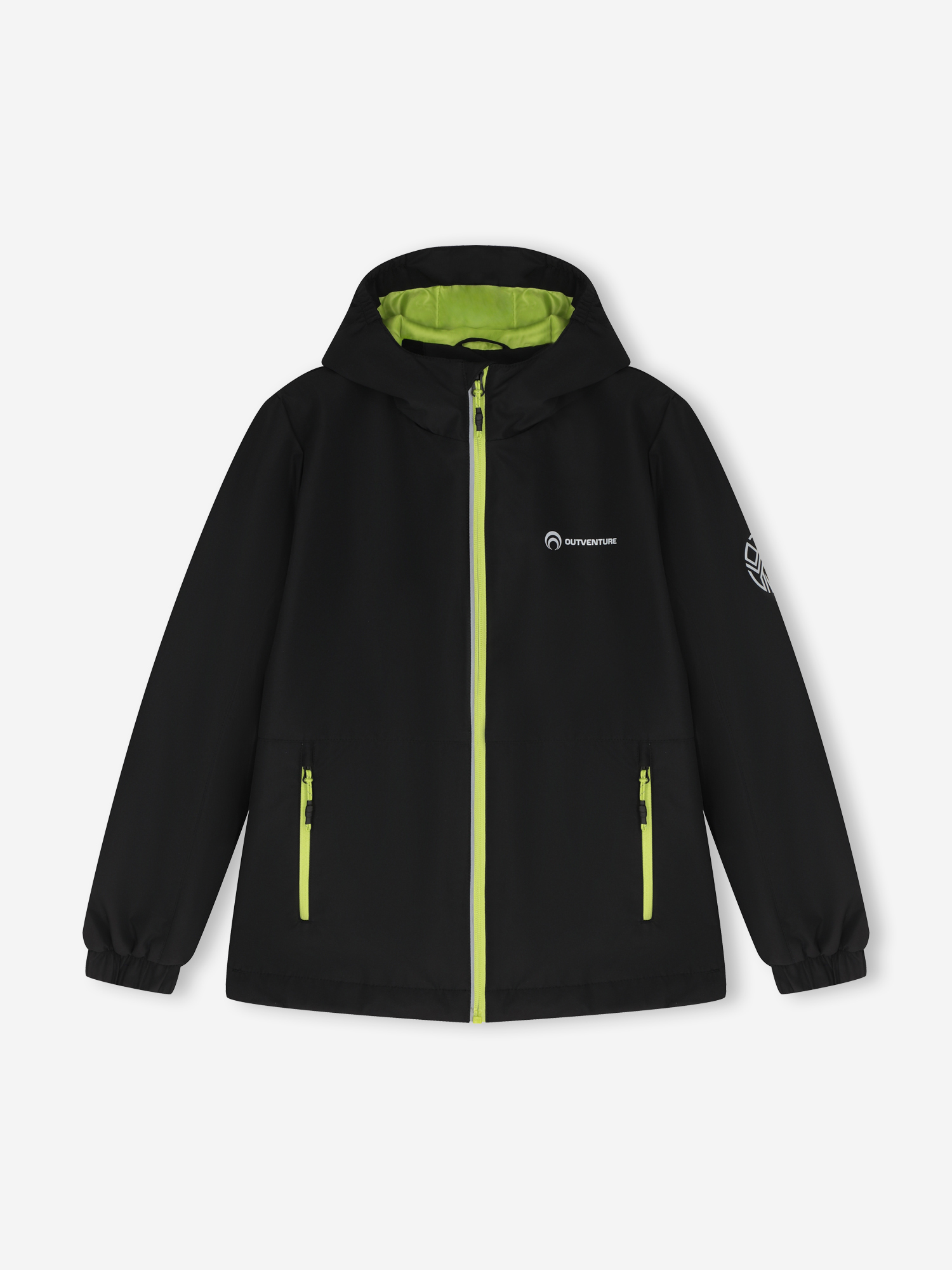 Легкая куртка Outventure для мальчиков, черный, арт. 134665out-bu