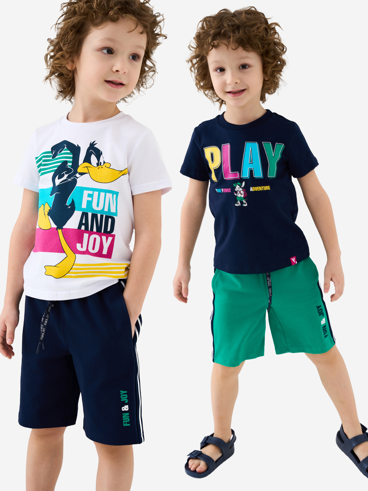 Изображение товара Шорты для мальчиков, 2 шт в комплекте PlayToday