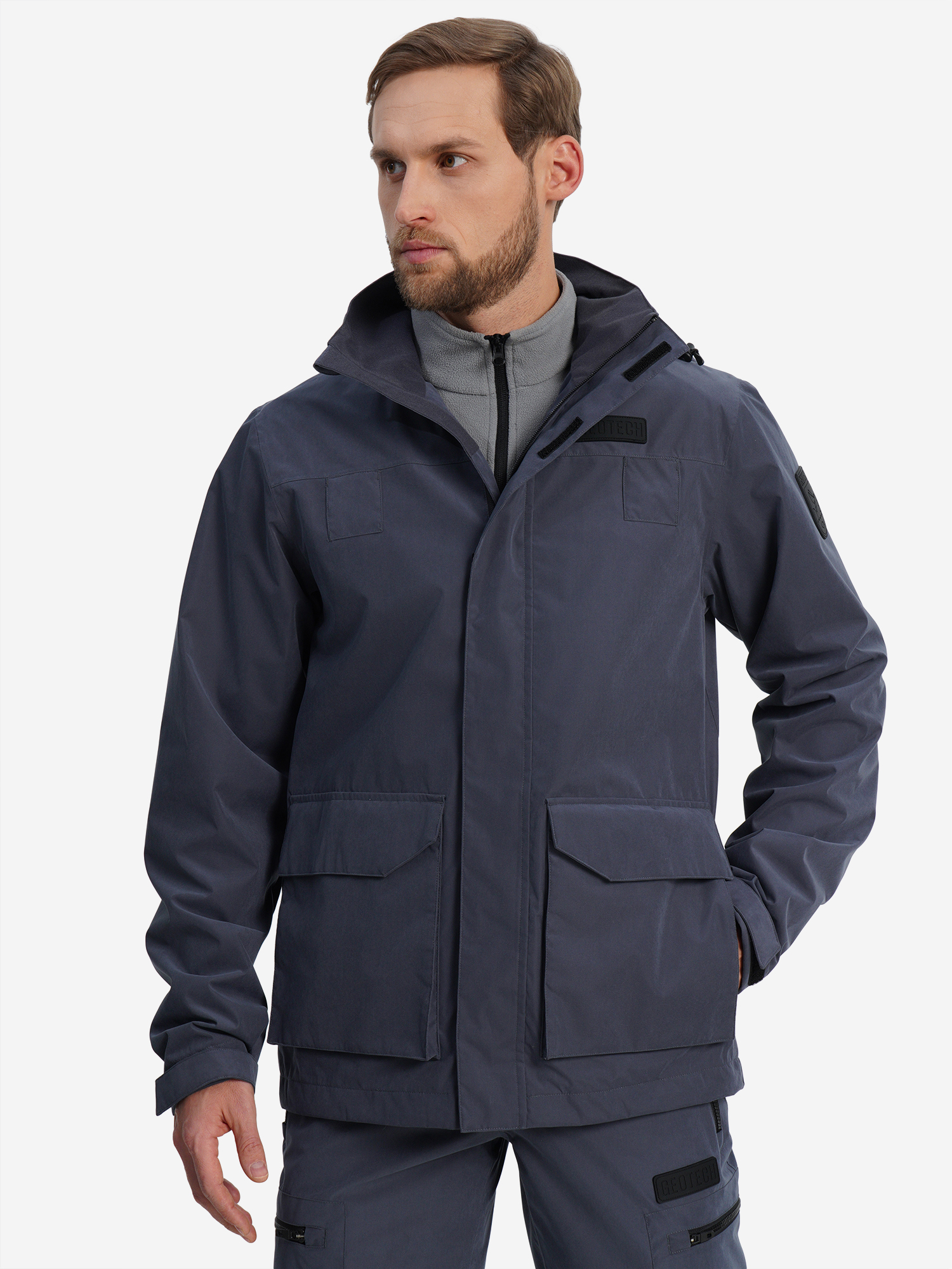 Изображение товара Мужская мембранная куртка Geotech для рыбалки и охоты демисезонная